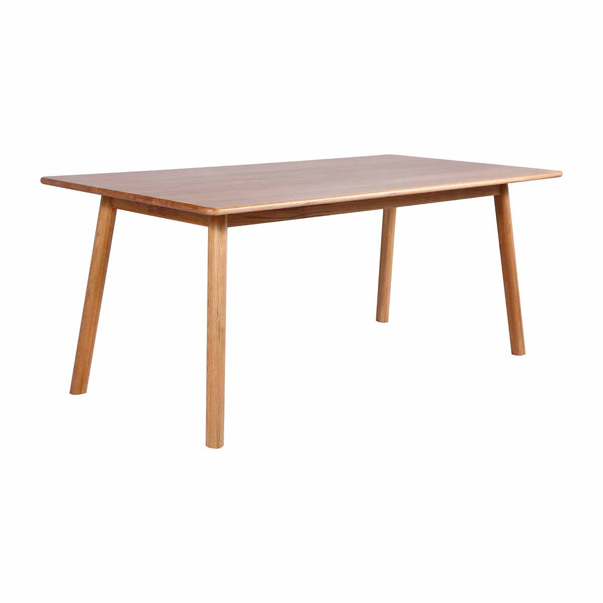 Premium Oak Rectangle Dining Table - Solid Wood Modern Scandinavian Design for Home, Kitchen, and Dining Room - Perfect for Family Gatherings & Dinner Parties