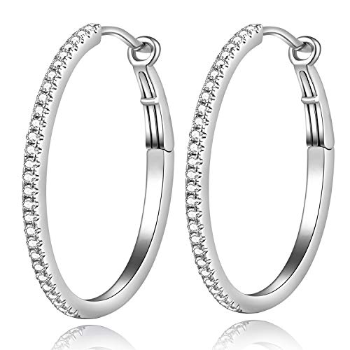 C1-oval hoop earrings 38mm