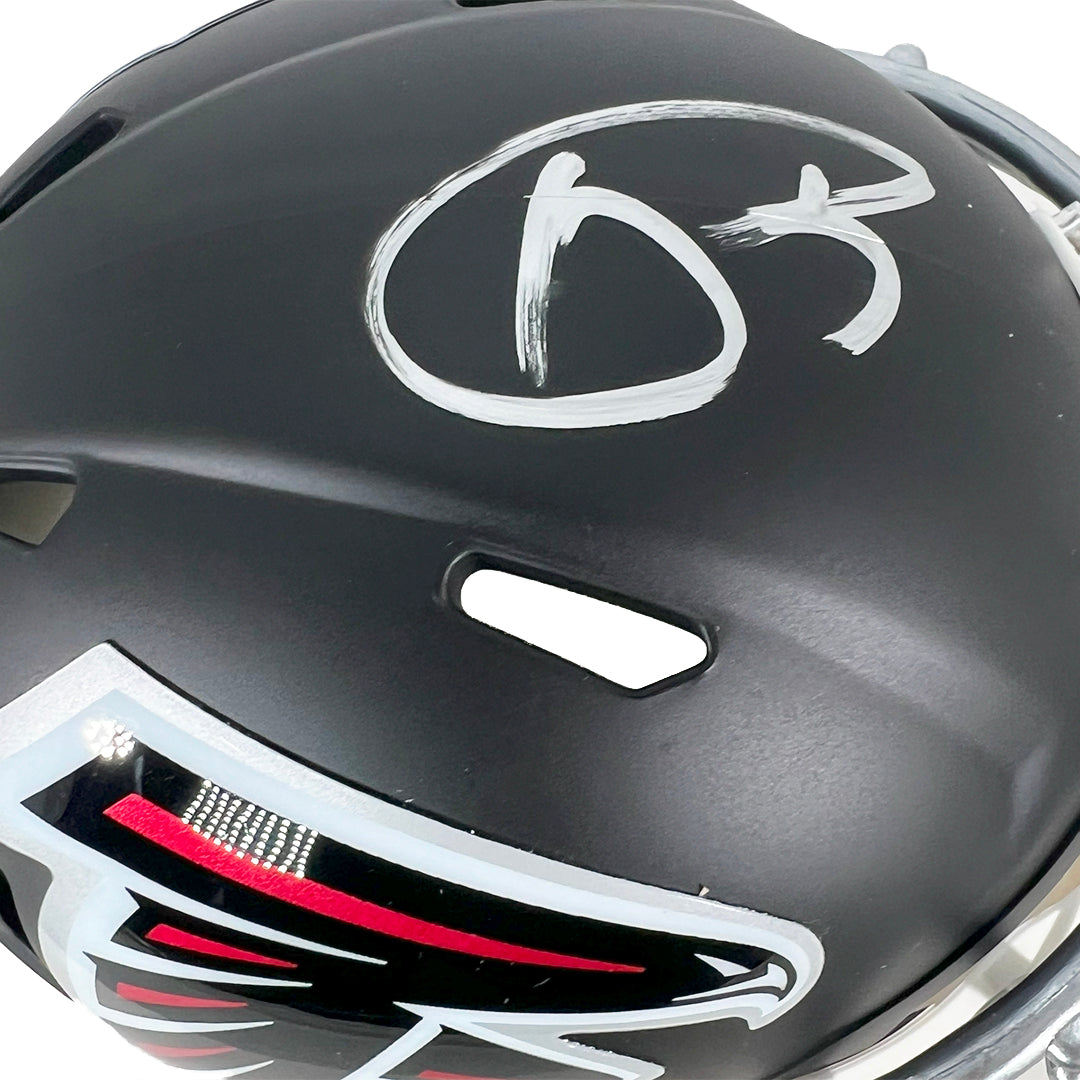 Authentic Andre Rison Autographed Atlanta Falcons Mini Speed Football Helmet - Beckett Certified Collectible - Perfect for NFL Memorabilia Displays & Fan Cave Decor