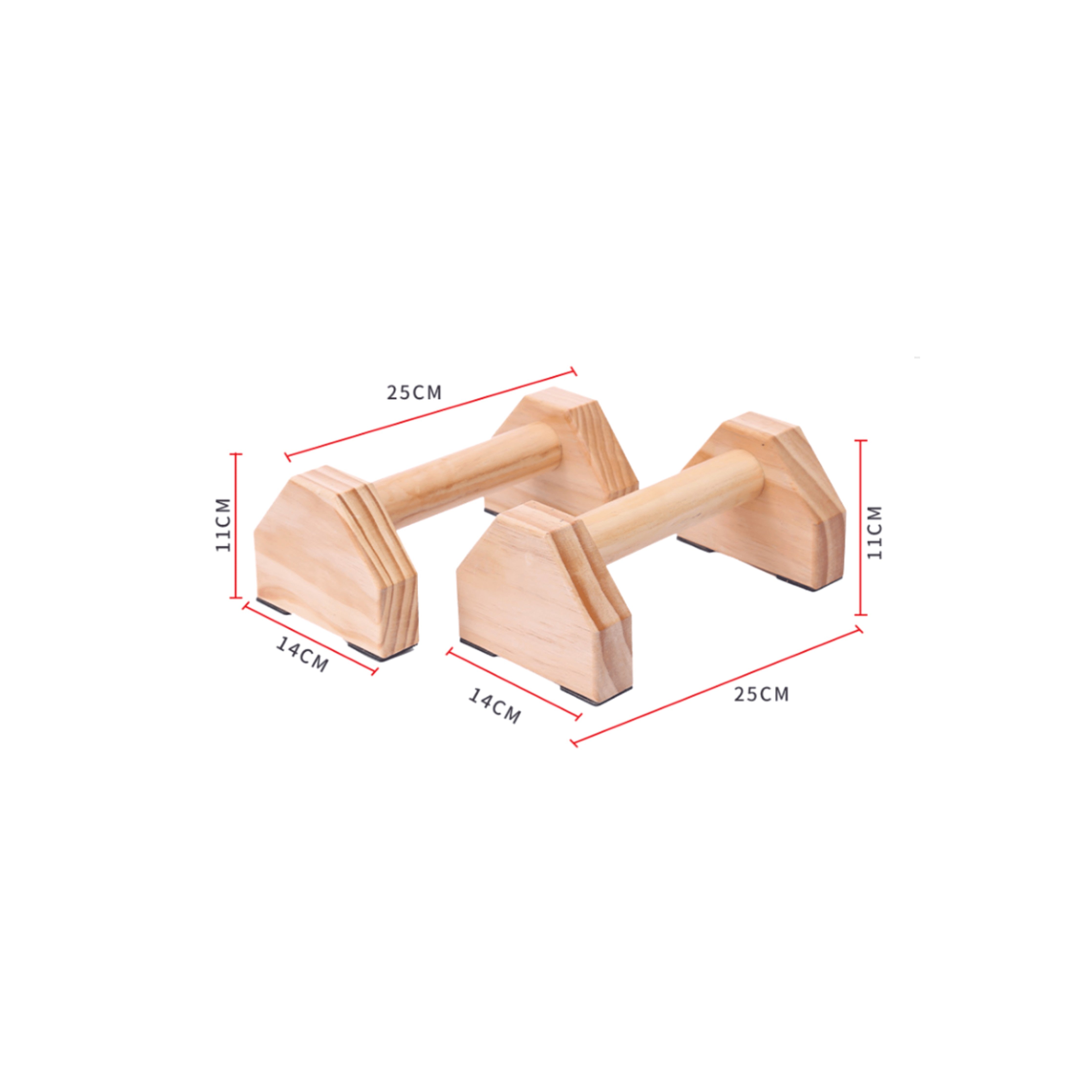 Premium Wooden Parallettes Bars for Gymnastics & Calisthenics Training - Handstand Practice Equipment for Home Gym & Park Workouts
