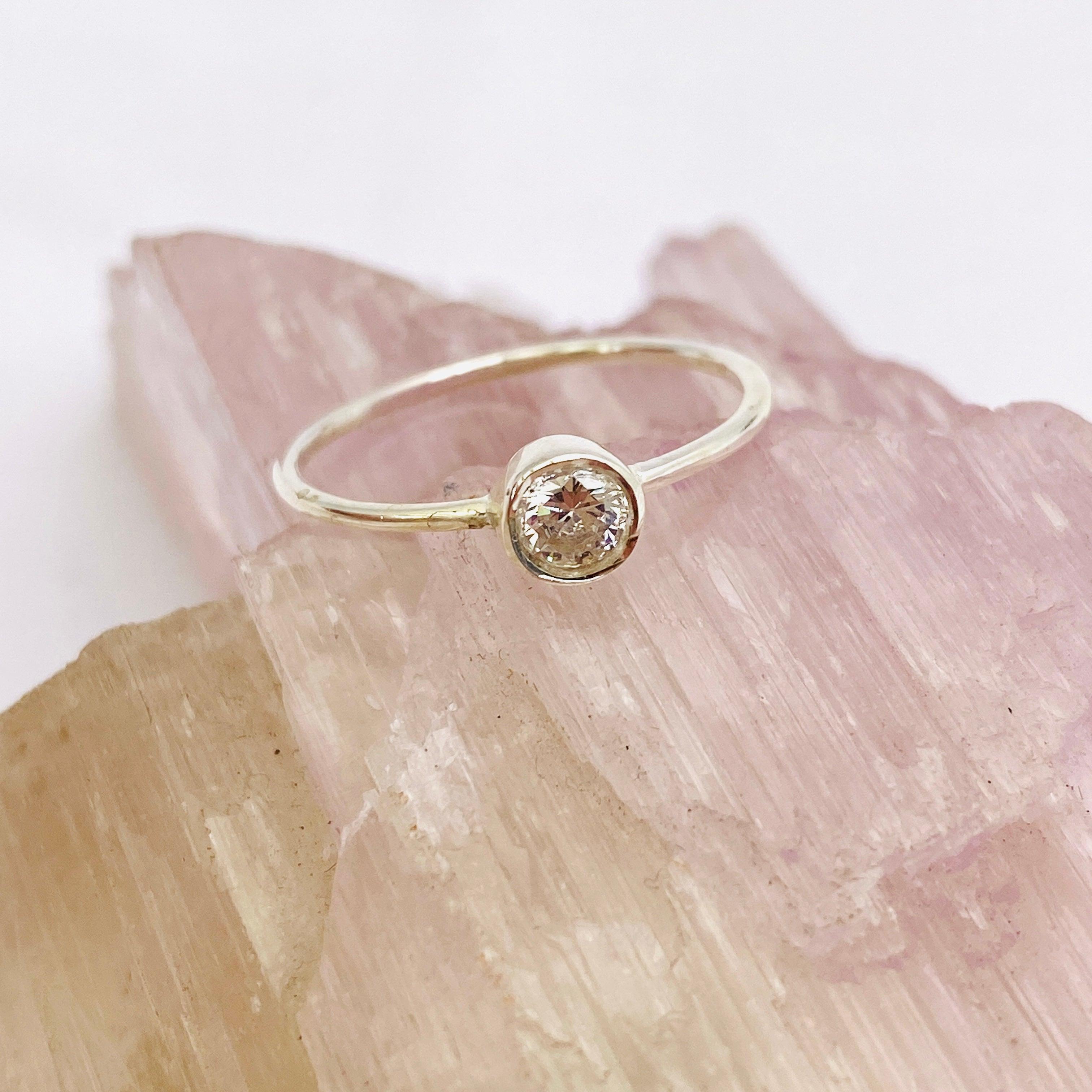 Elegant Cubic Zirconia Round Faceted Fine Band Ring R3754 CZ - Perfect for Weddings, Anniversaries & Special Occasions