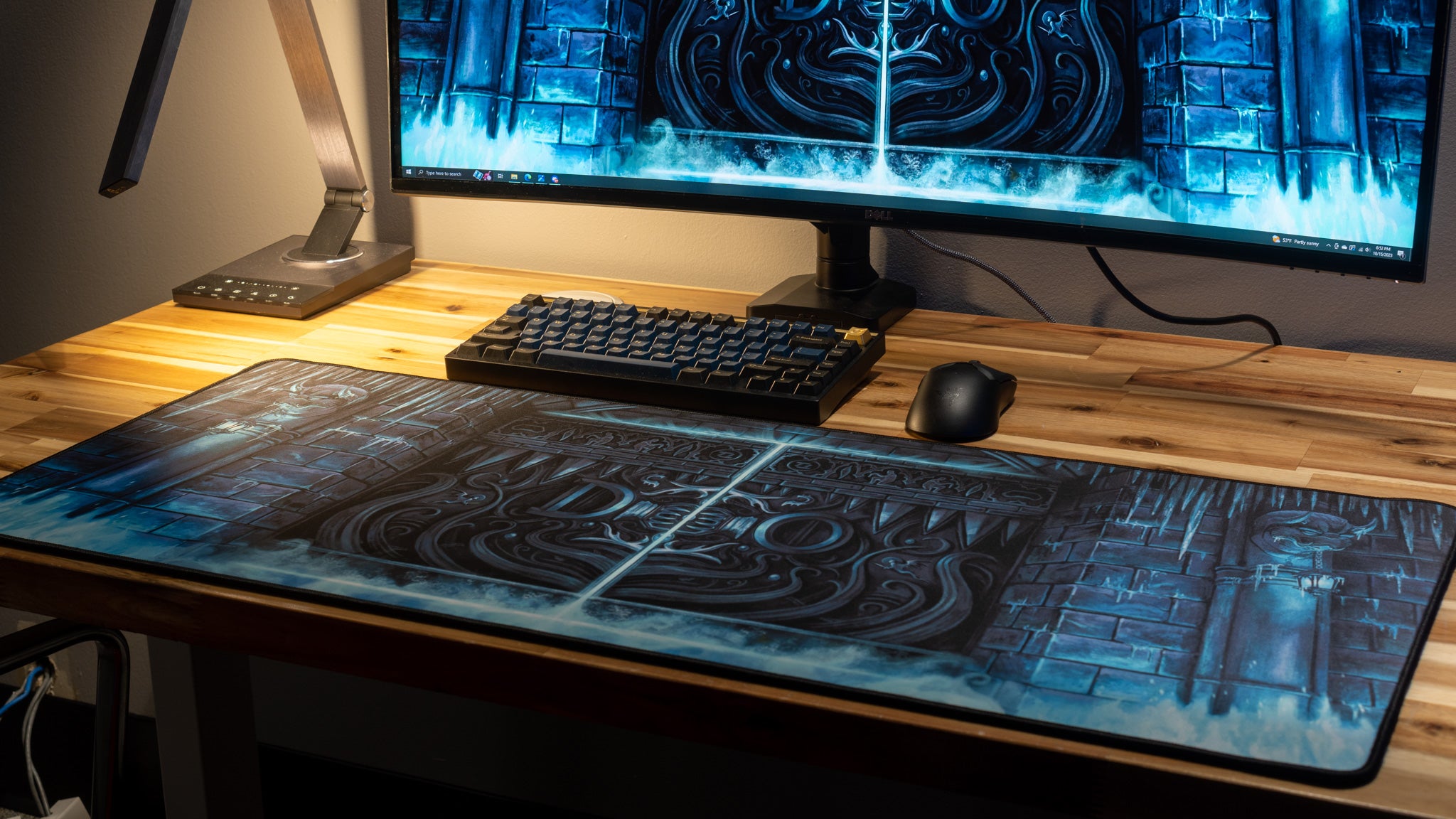 TangoTek Dungeon Doors Limited Edition Gaming Desk Mat - Official Content Creator Collaboration | Perfect for PC Gaming Setup & Streamer Battlestation