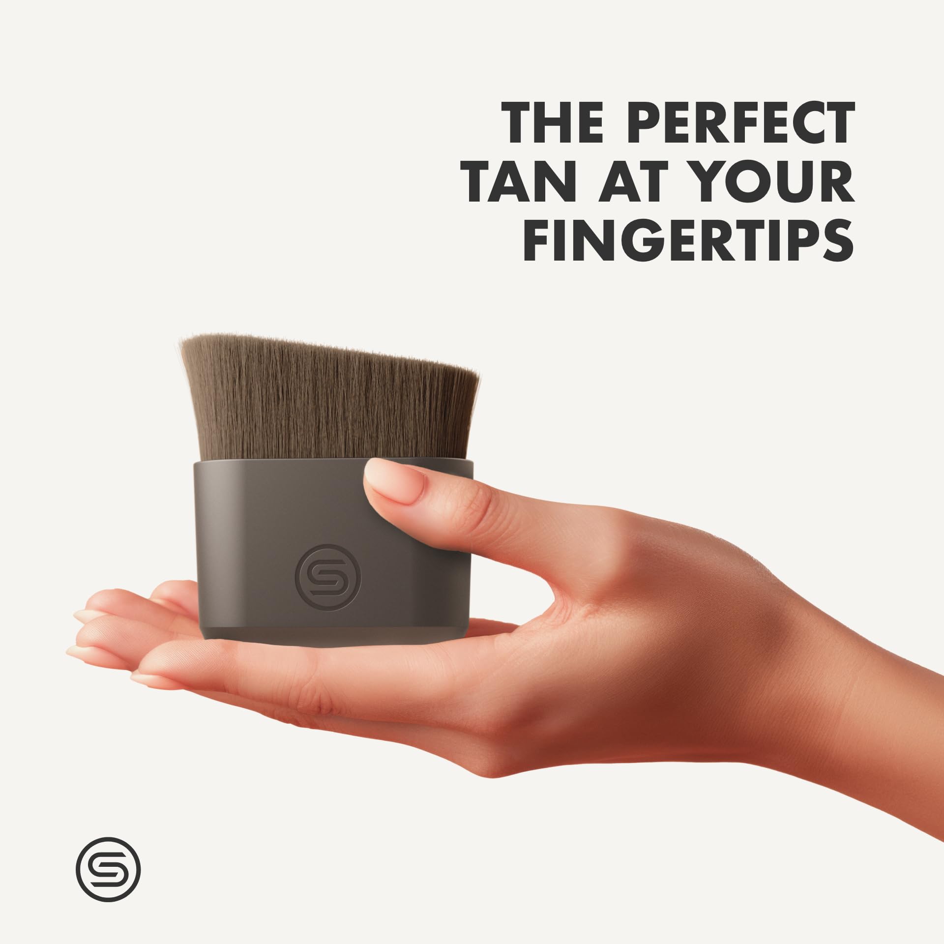 SONN Self Tanner Brushes - Premium Kabuki Brush for Fake Tan, Lotion, Makeup & Sunscreen | Body & Face Applicator for Sunless Tanning, Creams & Skincare | Perfect for At-Home Tanning, Salon Use & Travel
