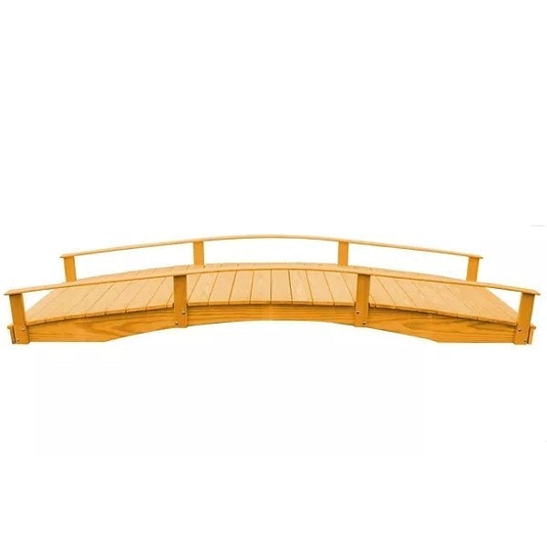 Handcrafted Oriental Garden Bridge - Decorative Asian Wooden Footbridge for Zen Gardens, Ponds & Backyard Landscaping