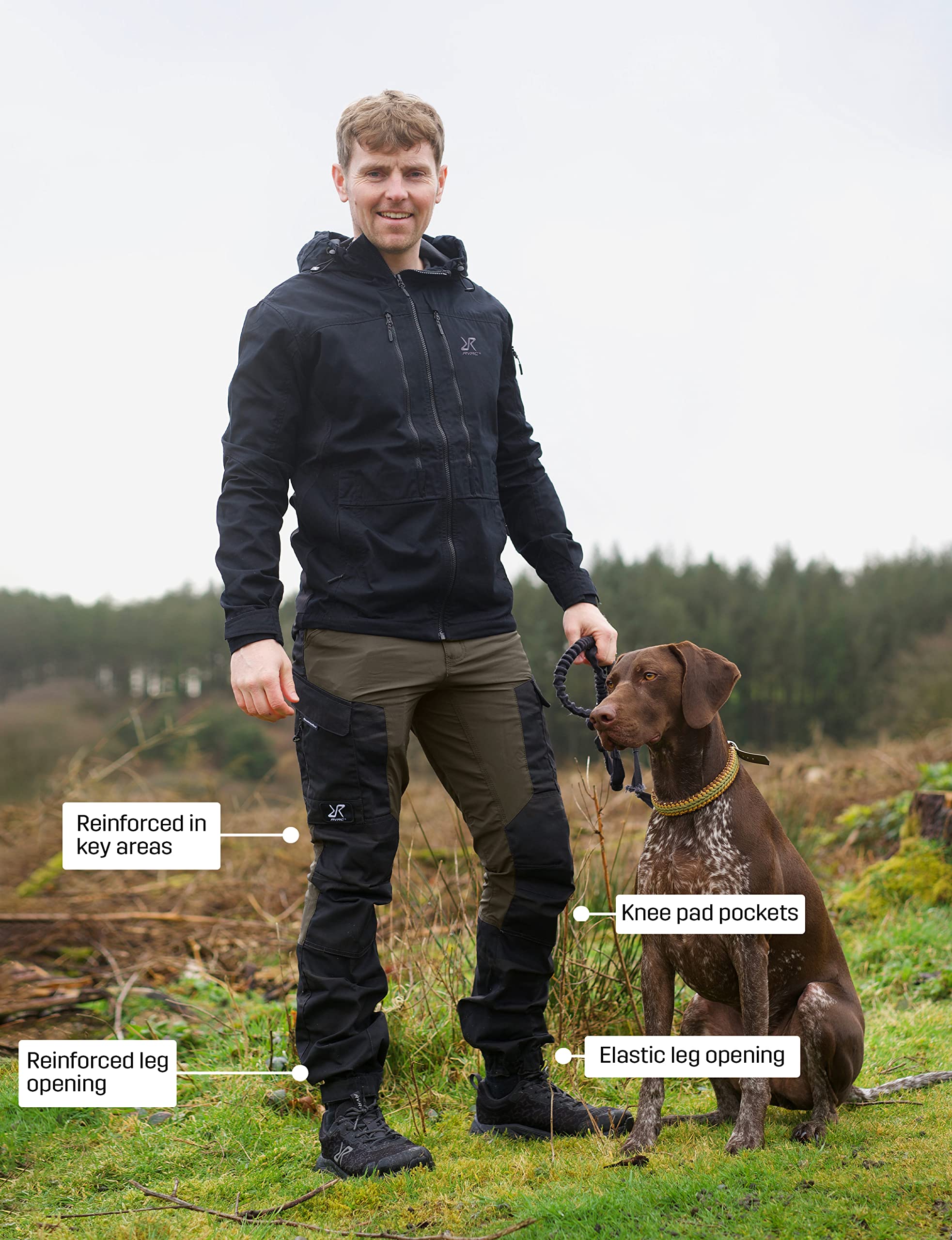 RevolutionRace Men's GP Pants - Durable Outdoor Hiking & Adventure Pants for Men - Water-Resistant & Breathable for Camping, Hunting, and Mountain Climbing