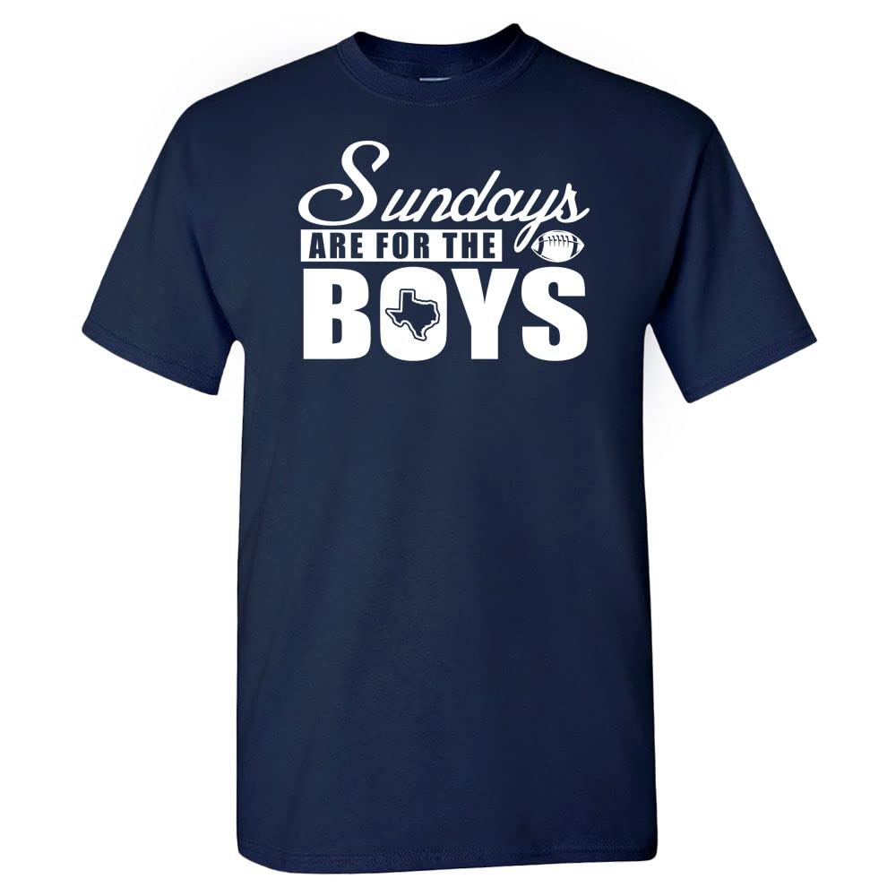 Dallas Cowboys Football Fan T-Shirt for Men - Sundays are for The Boys - Perfect for Game Day, Tailgating & Sports Events
