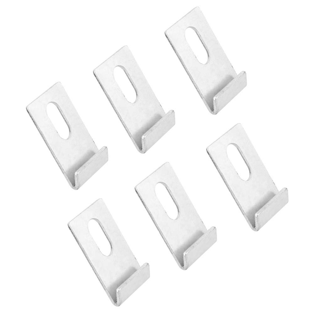 Tgoon Greenhouse Base Clips - Heavy Duty Silver Metal Clips for Portable Greenhouses | Secure Greenhouse Frame Anchoring | Ideal for Gardening, Plant Protection & DIY Greenhouse Projects