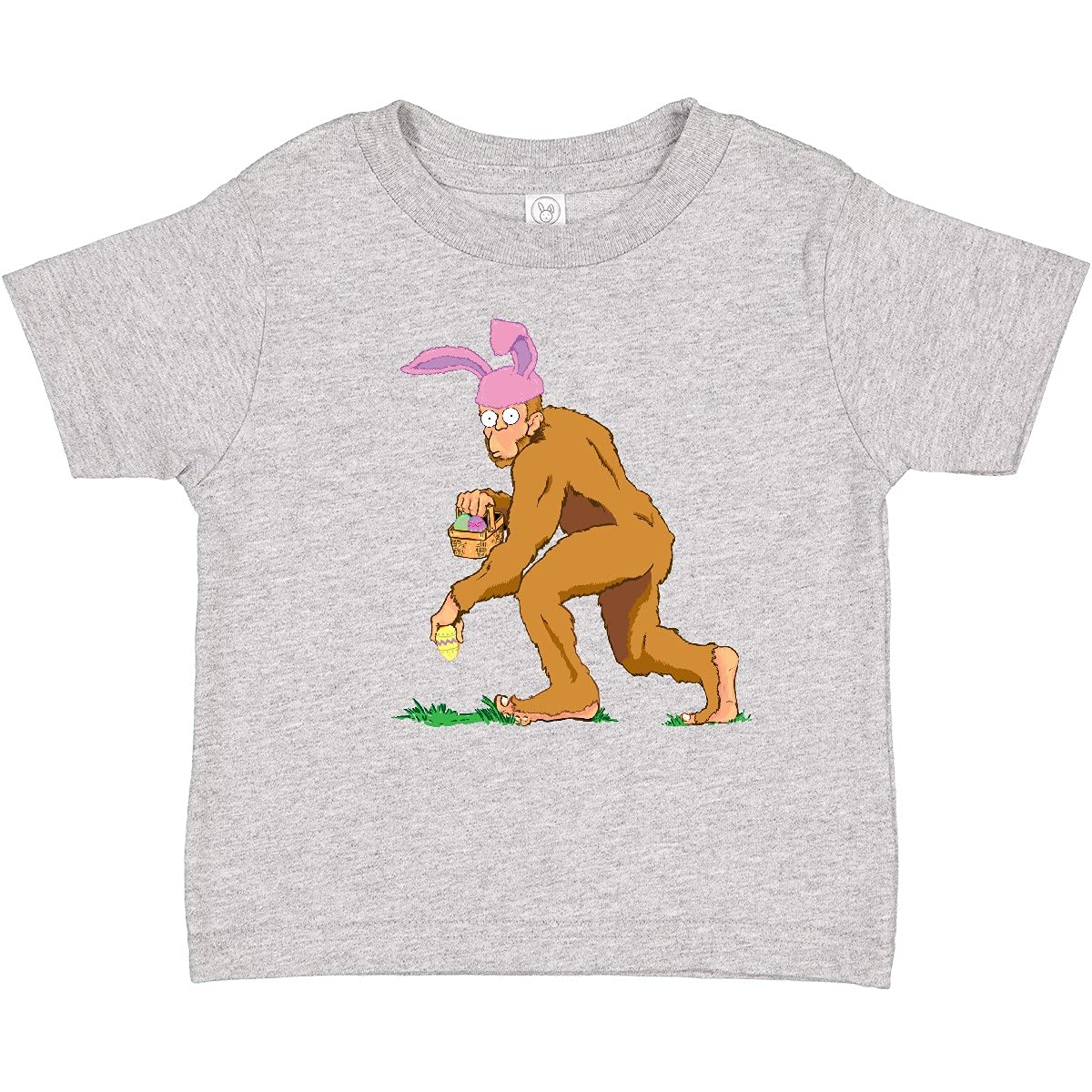 Inktastic Bigfoot is The Easter Bunny Baby T-Shirt - Cute Easter Outfit for Boys & Girls - Soft Cotton Infant Tee for Holiday Photos & Family Gatherings