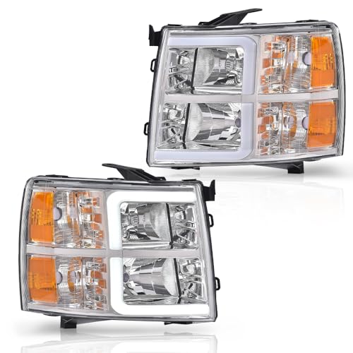 Clear Lens Chrome Housing Amber Reflector