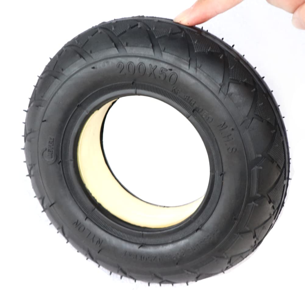 8 Inch 200x50 Solid Scooter Tire - Non-Inflatable, Explosion-Proof Electric Scooter Wheel Replacement for Commuting & Urban Travel