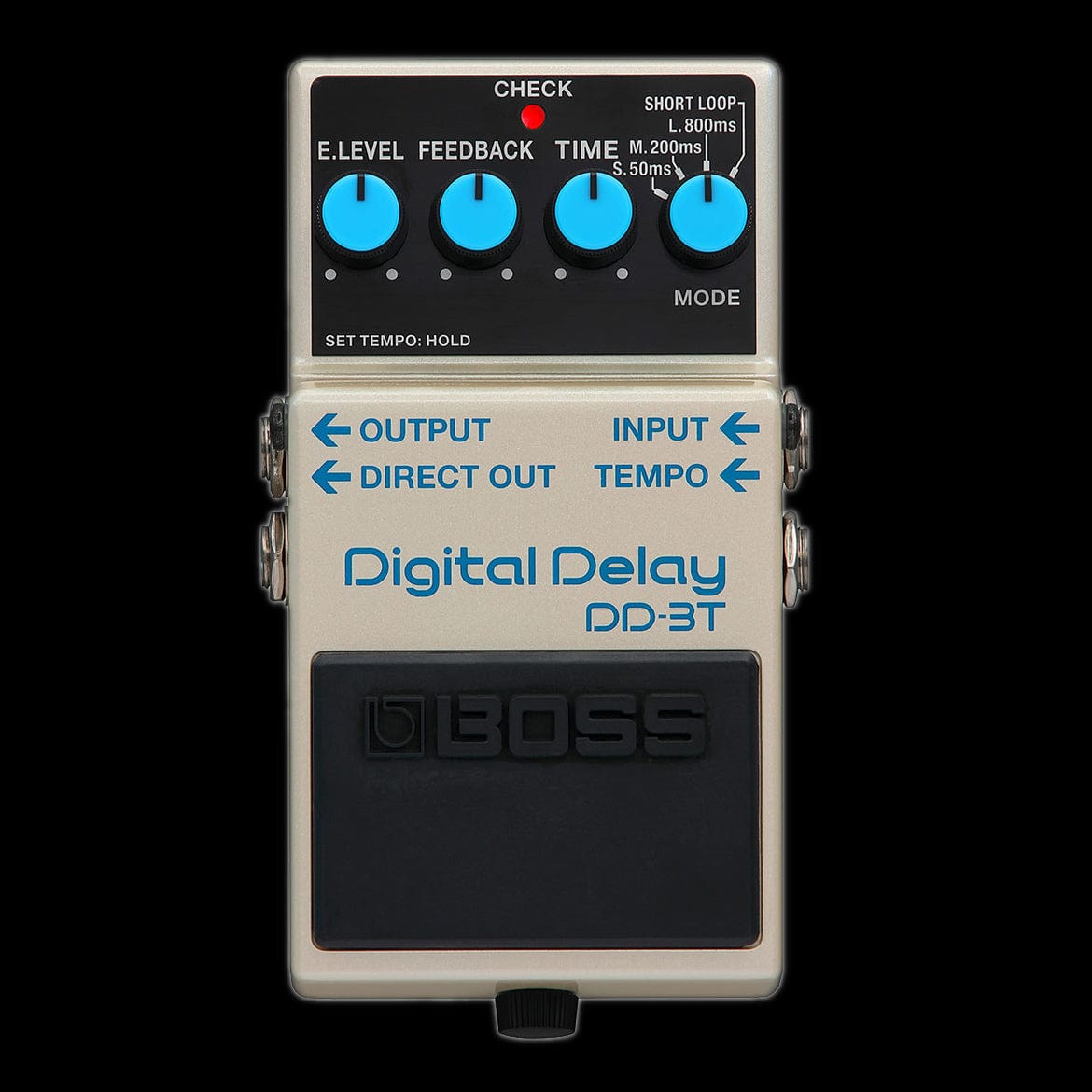 Boss DD-3T Digital Delay Guitar Pedal with Tap Tempo - Professional Sound Effects for Live Performance & Studio Recording