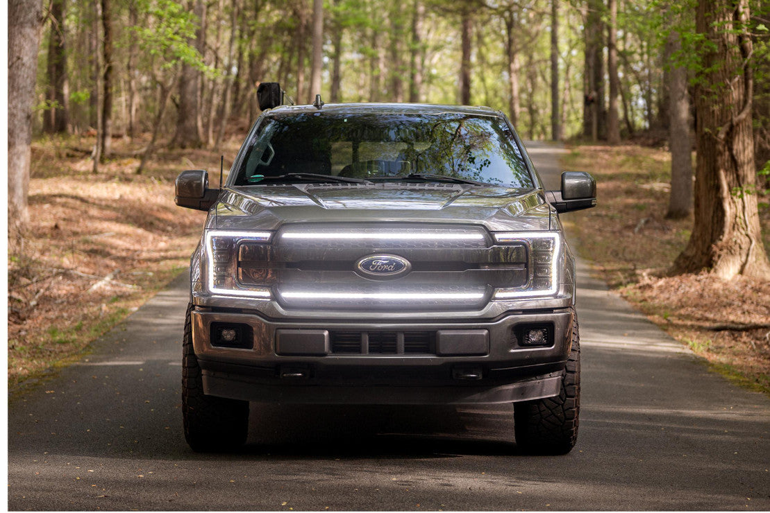 FORD F-150 (2018-2020) XBG LED Daytime Running Lights Grille - Upgrade Your Truck's Front Styling & Visibility for Night Driving