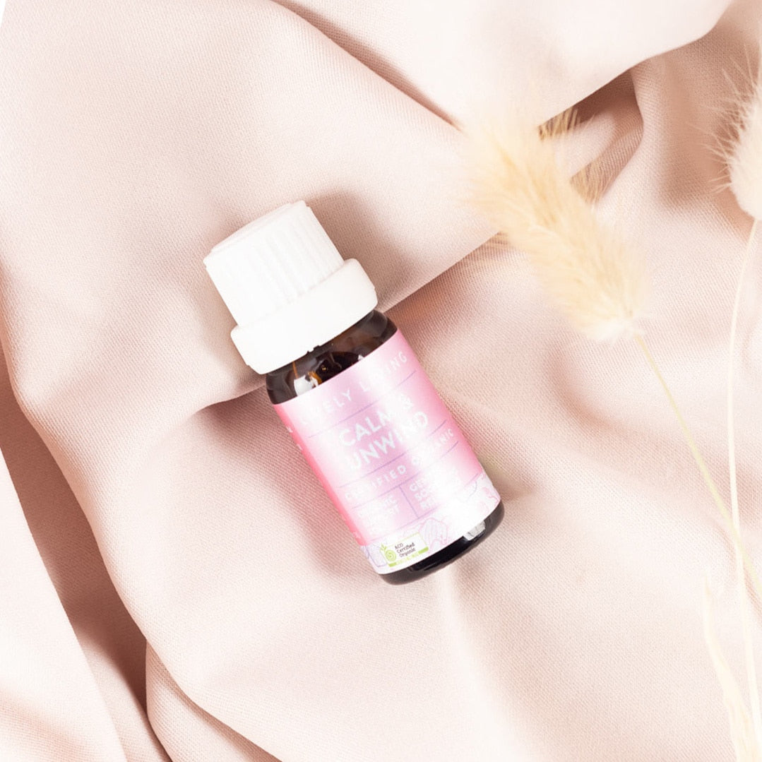 Calm & Unwind 100% Pure Organic Essential Oil - 15ml Bottle for Aromatherapy, Stress Relief & Relaxation - Perfect for Diffusers, Massage & Home Spa