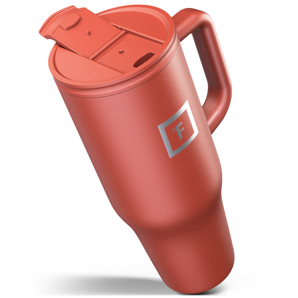 40 Oz Co Pilot Tumbler - Insulated Stainless Steel Travel Mug with Lid & Straw - Keeps Drinks Hot/Cold for Hours - Perfect for Coffee, Tea, Water - Ideal for Travel, Office, Gym & Outdoor Adventures