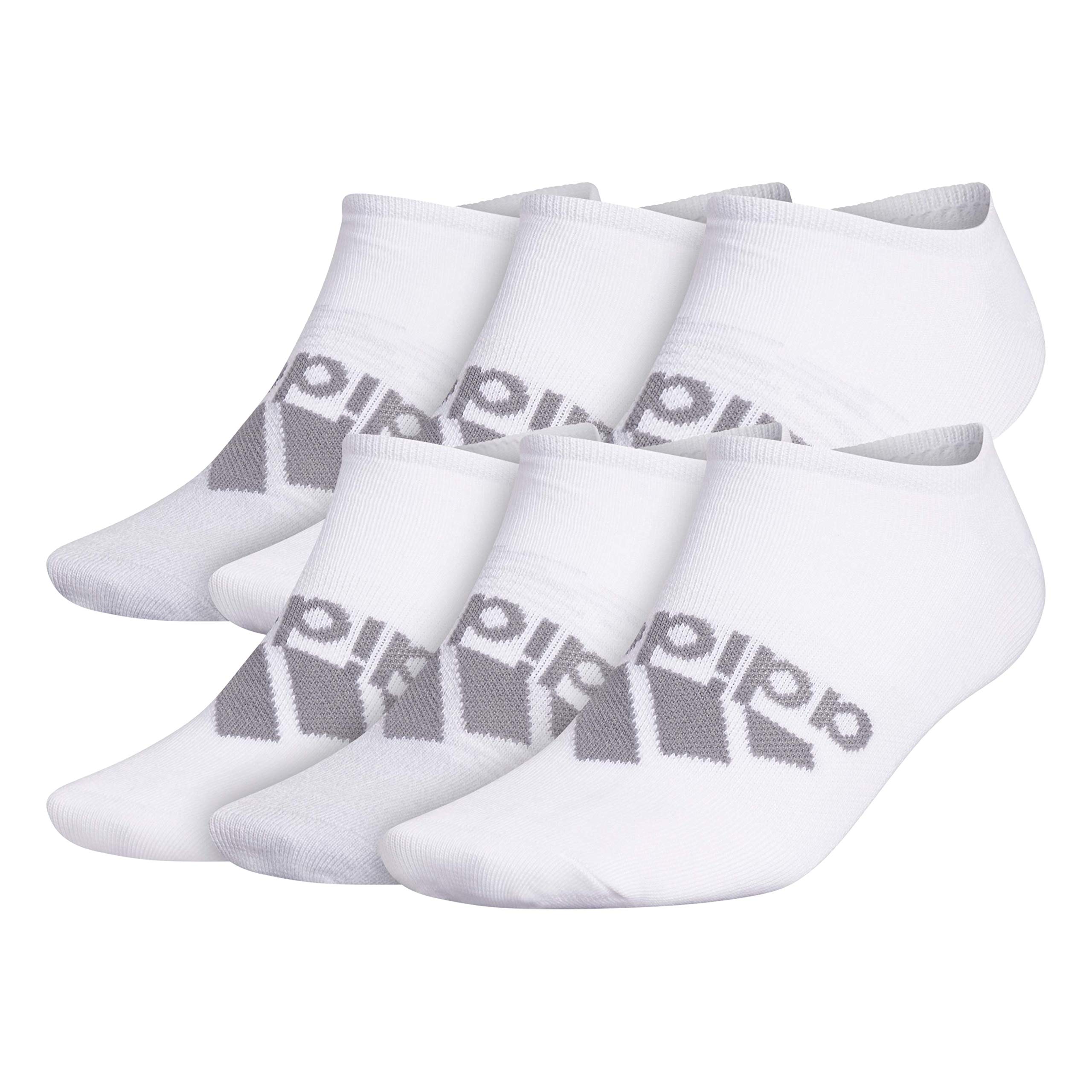 Adidas Men's Superlite No Show Socks 6-Pack - Breathable Athletic Socks for Running, Gym & Casual Wear