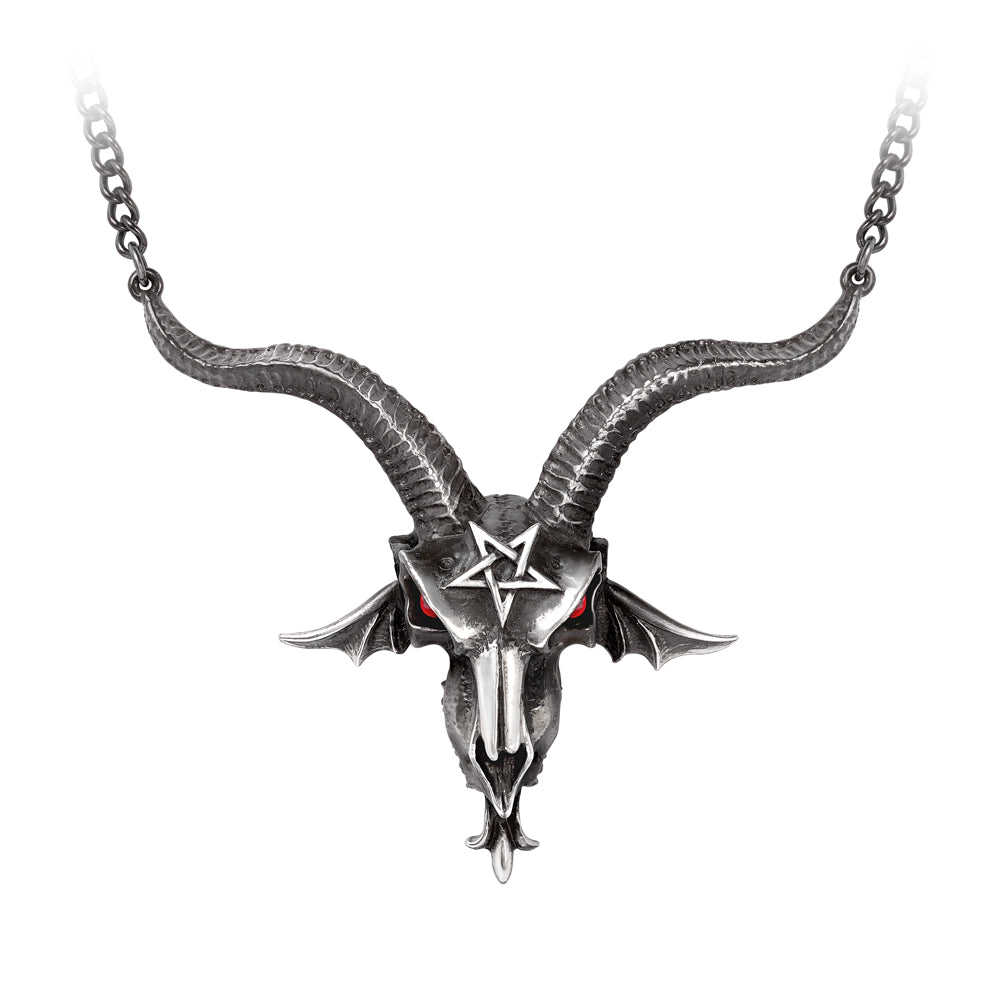 Handmade Ancient Goat Skull Pendant Necklace - Gothic Boho Jewelry for Women & Men - Perfect for Halloween, Steampunk & Witchy Fashion Accessories