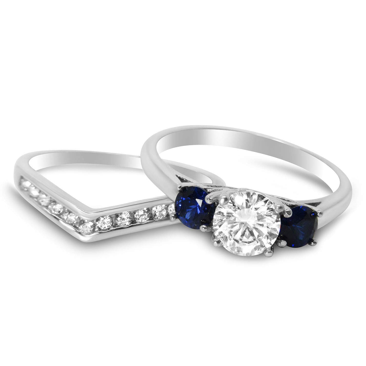 Elegant Wedding Ring Set for Couples - His and Hers Matching CZ Bands | Perfect for Anniversaries, Engagements & Vow Renewals