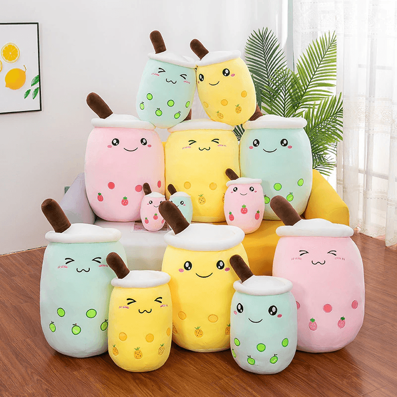 Boba Buddies Bubble Tea Plush Toy - Cute Kawaii Boba Drink Stuffed Animal for Kids & Adults - Perfect for Anime Lovers, Room Decor, and Bubble Tea Enthusiasts