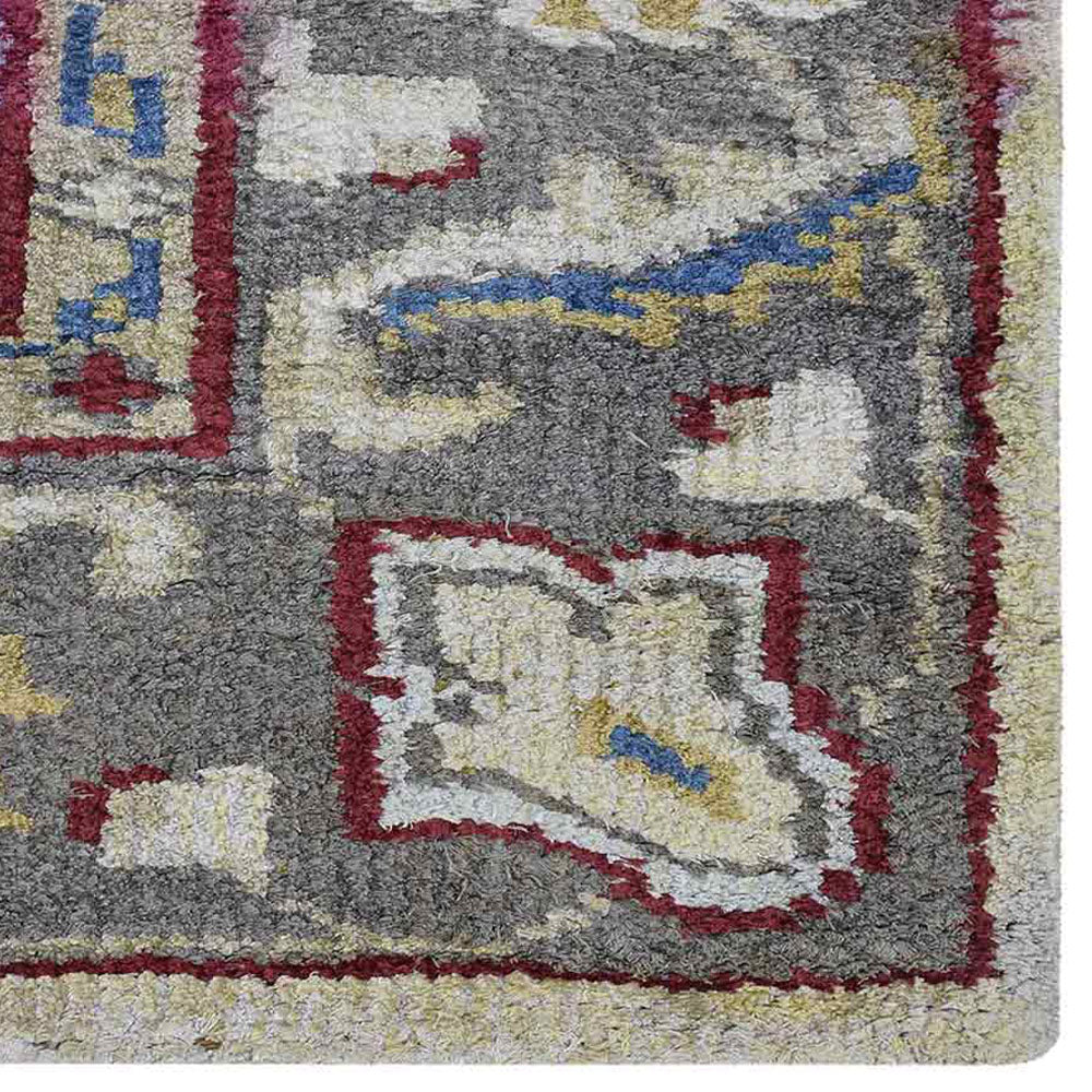 Hand Knotted Hypnotic Rug - Bohemian Style Area Rug for Living Room, Bedroom, or Office - Soft & Durable Home Decor