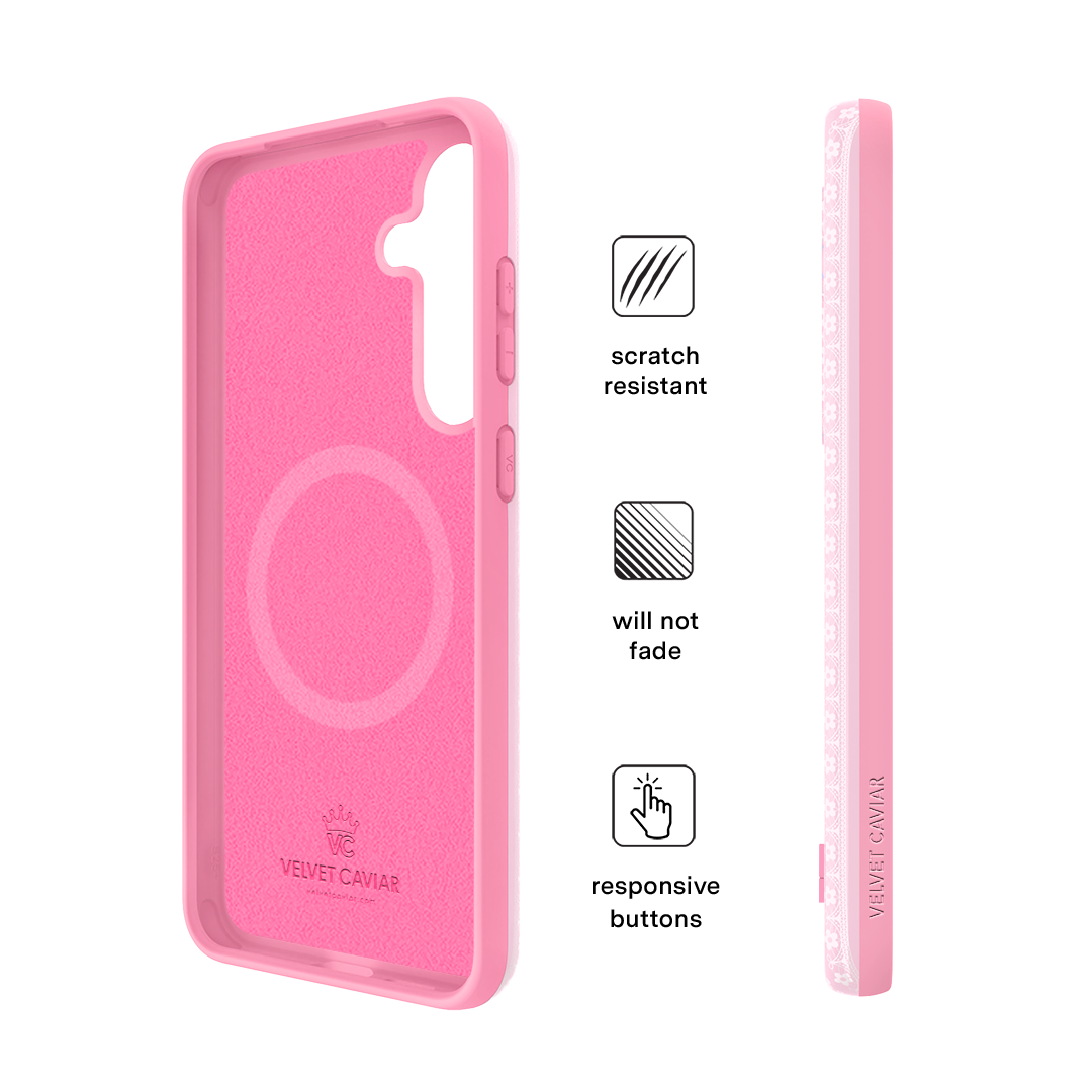 Strawberry Macaron Samsung Phone Case - Cute & Durable Protective Cover for Samsung Galaxy - Perfect for Everyday Use, Travel & Gifting