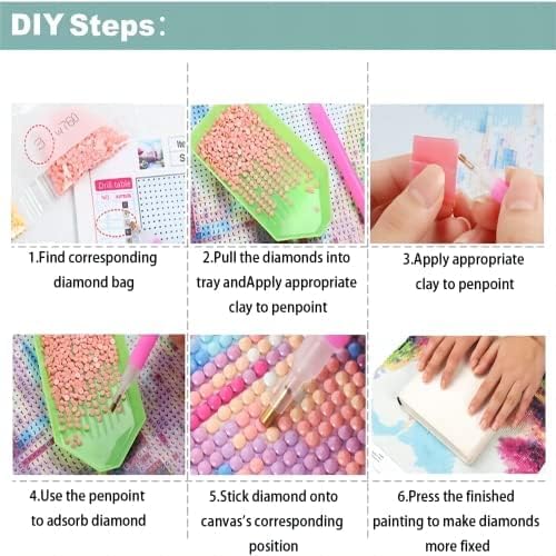 5D Diamond Painting Kits for Adults - QUITEDEW Diamond Art Kits, 12x16 Inch Cartoon Series Wall Decor (Girls and Cows), DIY Art Crafts for Home Decor, Gifts & Stress Relief