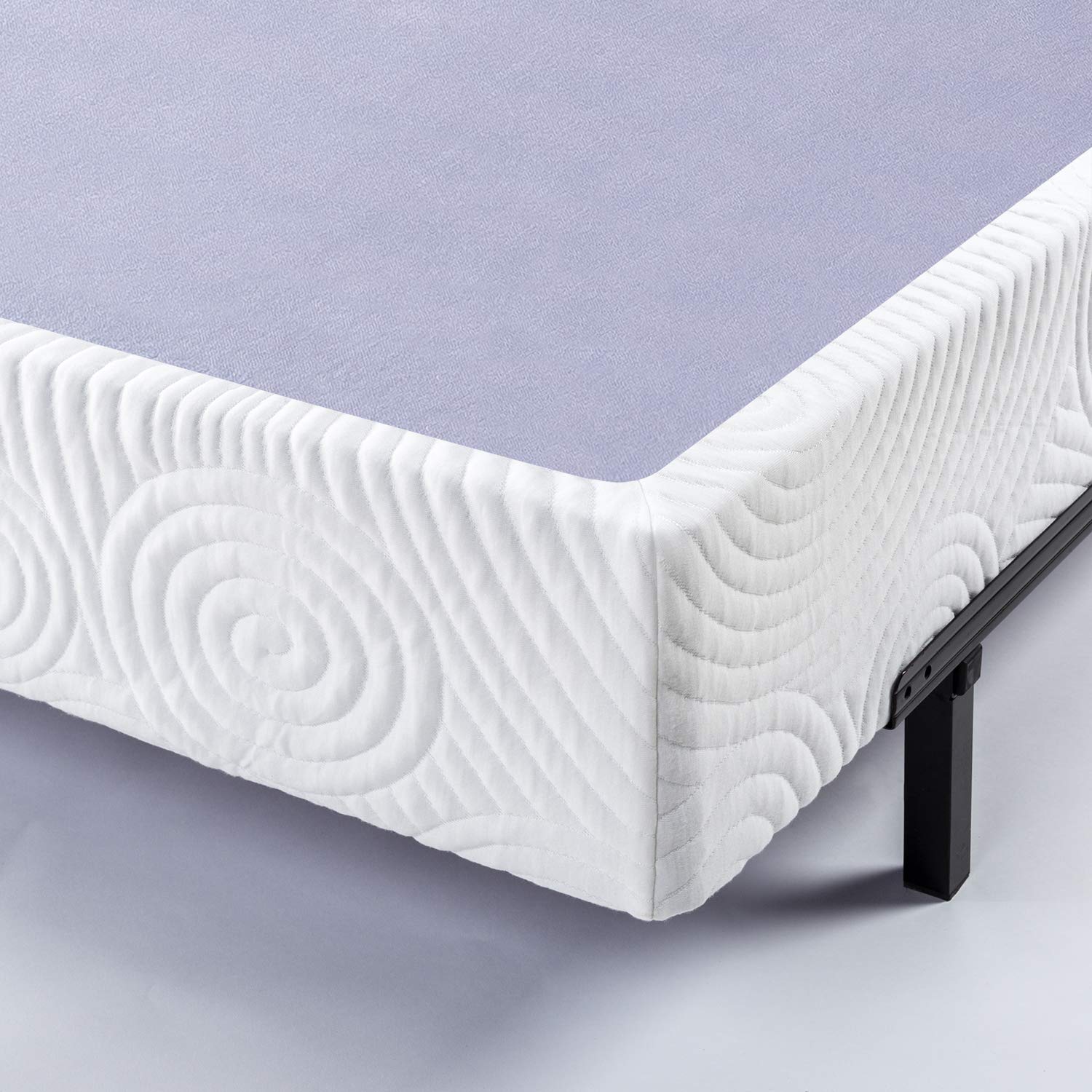 ZINUS 9 Inch Metal Box Spring with Wood Slats - Full Size Mattress Foundation, Sturdy Steel Structure & Easy Assembly for Bedroom, Guest Room, or Dorm
