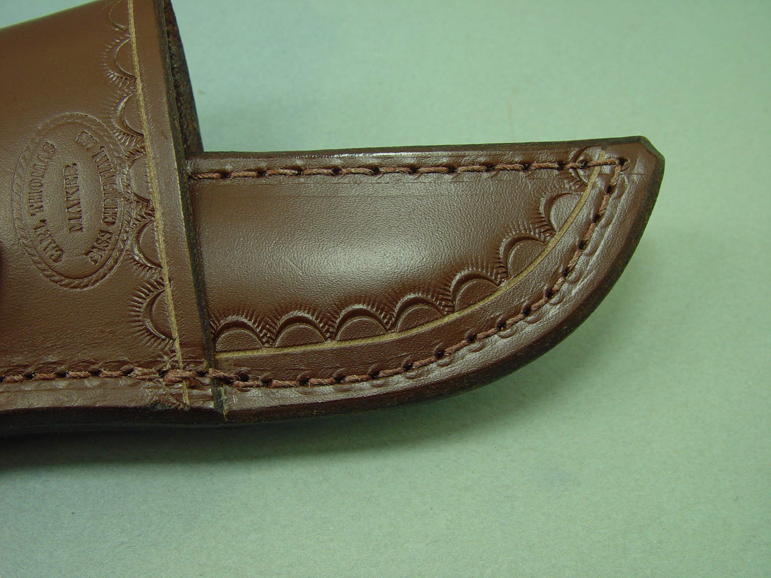 Custom Leather Knife Sheath for KA-BAR Short Marine Fighter - Durable Handmade Leather Sheath for Hunting, Camping & Outdoor Survival Gear