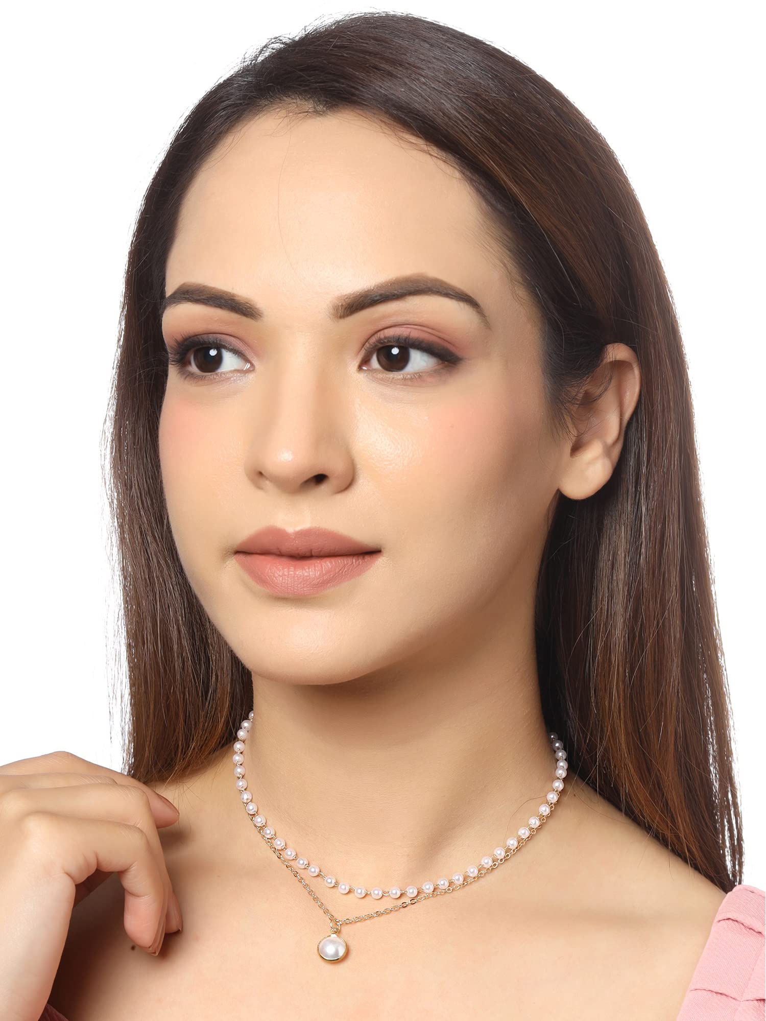 Elegant Yellow Chime Pendant Necklace for Women & Girls - 2-Piece Long Chain Jewelry Set | Perfect Birthday Gift, Anniversary Present for Wife | Ideal for Parties, Date Nights & Special Occasions