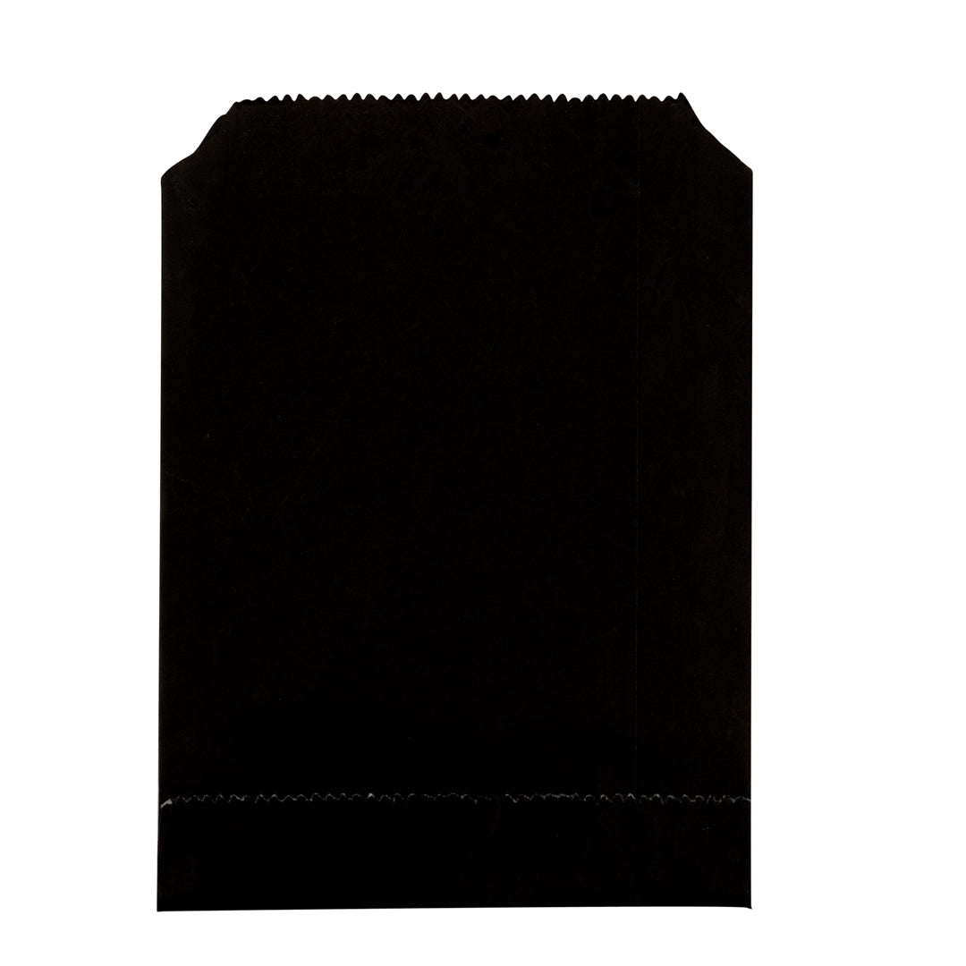 Premium Black Paper Bags 7x5 Inches - 100 Count Bulk Pack for Gift Wrapping, Party Favors & Retail Packaging