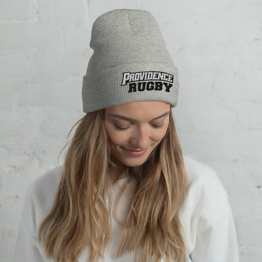 Providence College Rugby Cuffed Beanie - Warm Winter Knit Hat for Men & Women - Perfect for Cold Weather, Sports Games, and College Campus Life