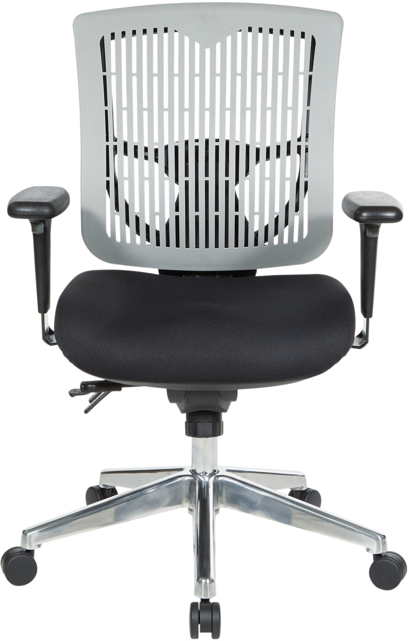 Office Star Contoured Plastic Back Manager's Chair [97898C] - Ergonomic Office Chair with Adjustable Height for Home & Business Workspaces