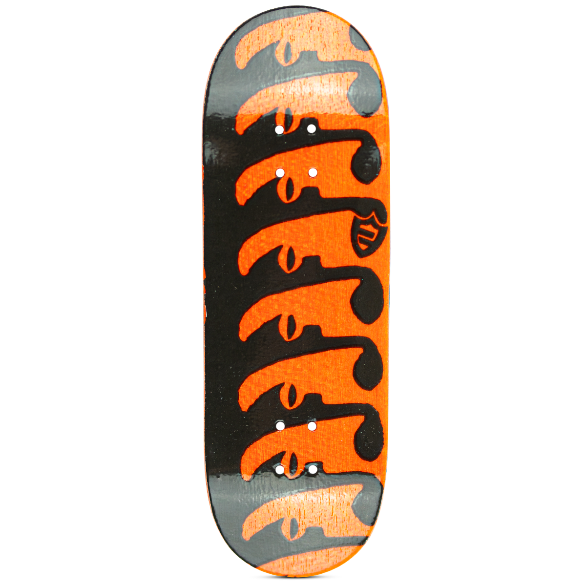 Blackriver Fingerboard Deck - Orange Flatface Artificial Tech Deck for Finger Skateboarding | Perfect for Skaters, Collectors & Office Desk Fun
