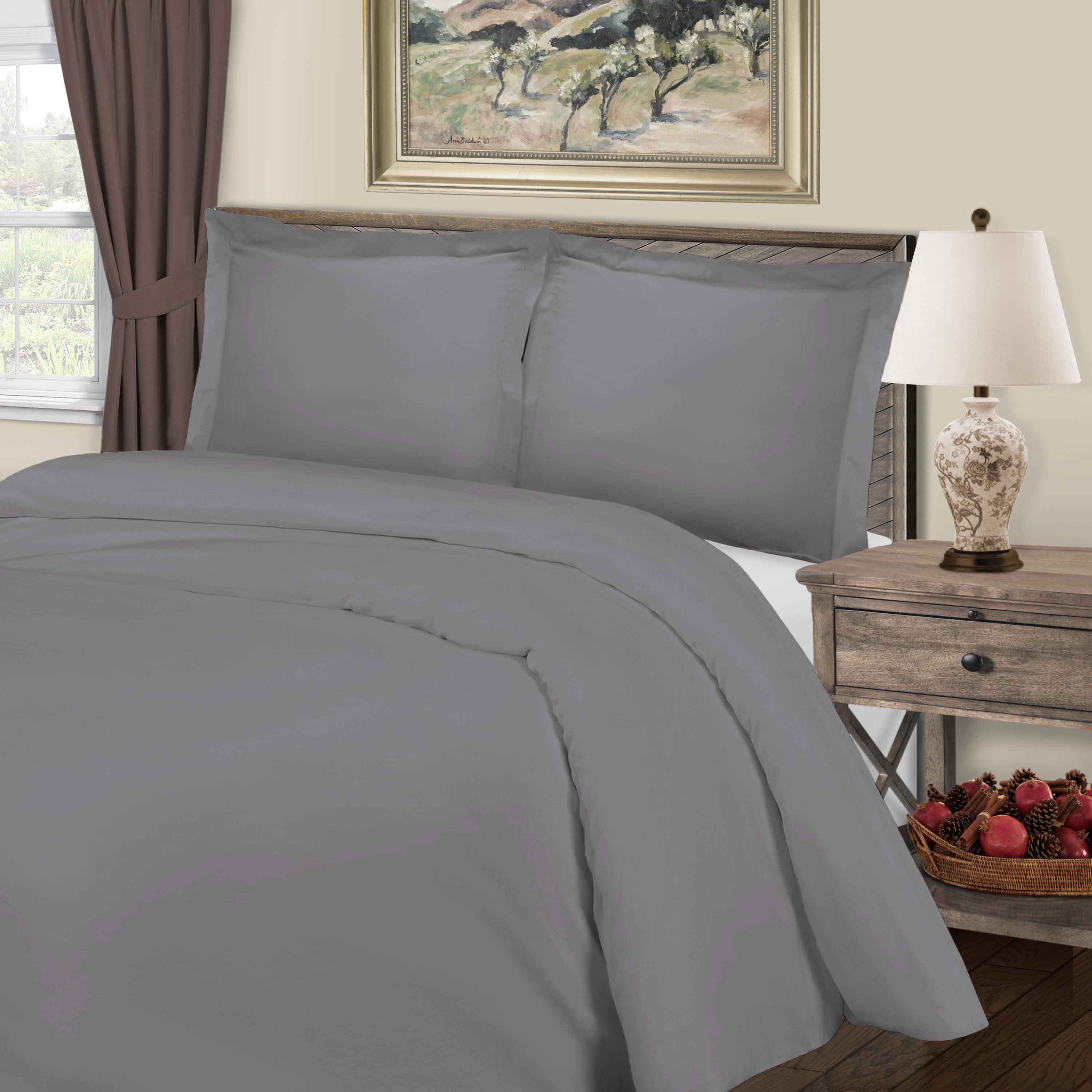 Premium 800 Thread Count Cotton Blend 3-Piece Duvet Cover Set - Soft, Breathable Bedding for Luxury Comfort - Perfect for Master Bedrooms, Guest Rooms & Hotels