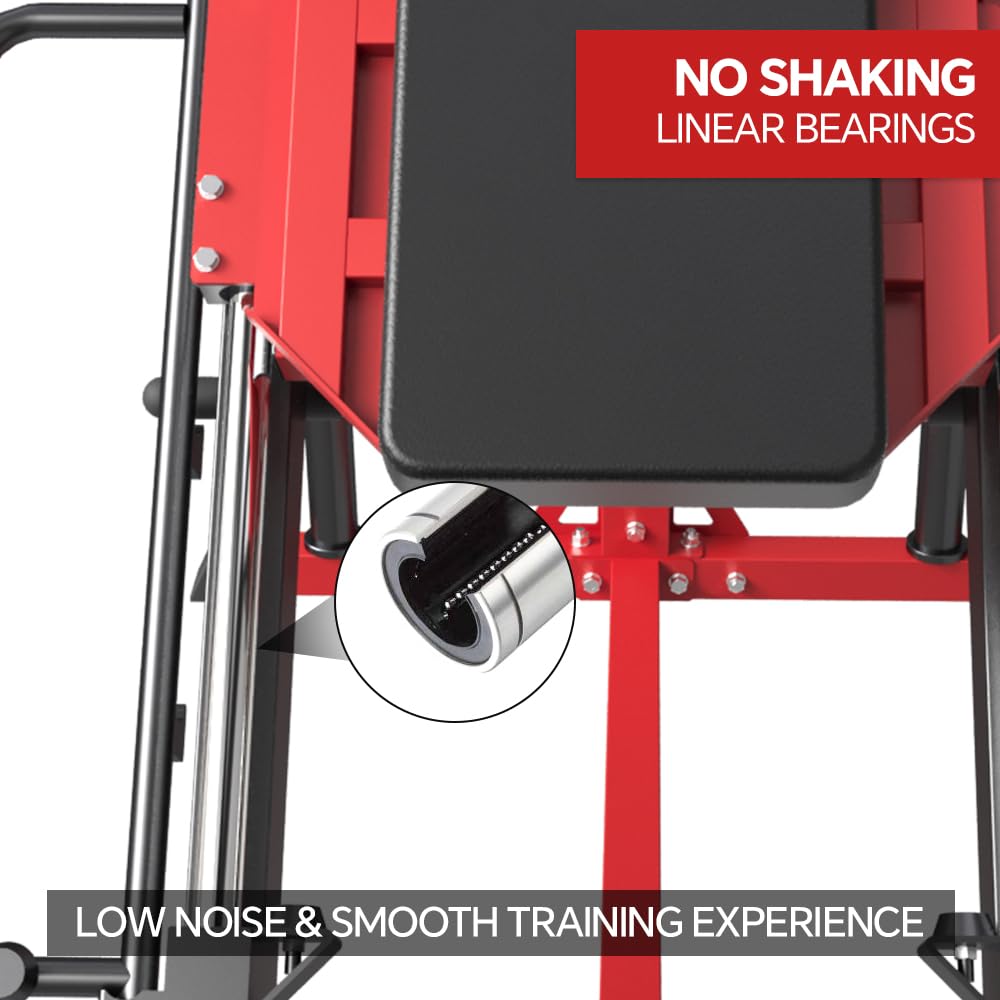 **SPART Professional Leg Press & Hack Squat Machine – 1800LBS Heavy Duty Linear Bearing Leg Press Combo for Home Gym – Strengthen Glutes, Hamstrings & Thighs – Includes Weight Storage – Perfect for Strength Training & Lower Body Workouts**