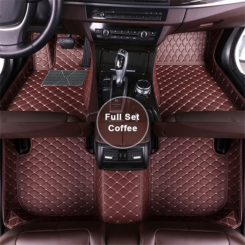 Premium All-Weather Car Floor Mats for Citroen CX Athena 1979 - Waterproof Leather Floor Liners & Protection Carpets (Coffee Color) - Perfect for Daily Commute, Road Trips & Extreme Weather Protection