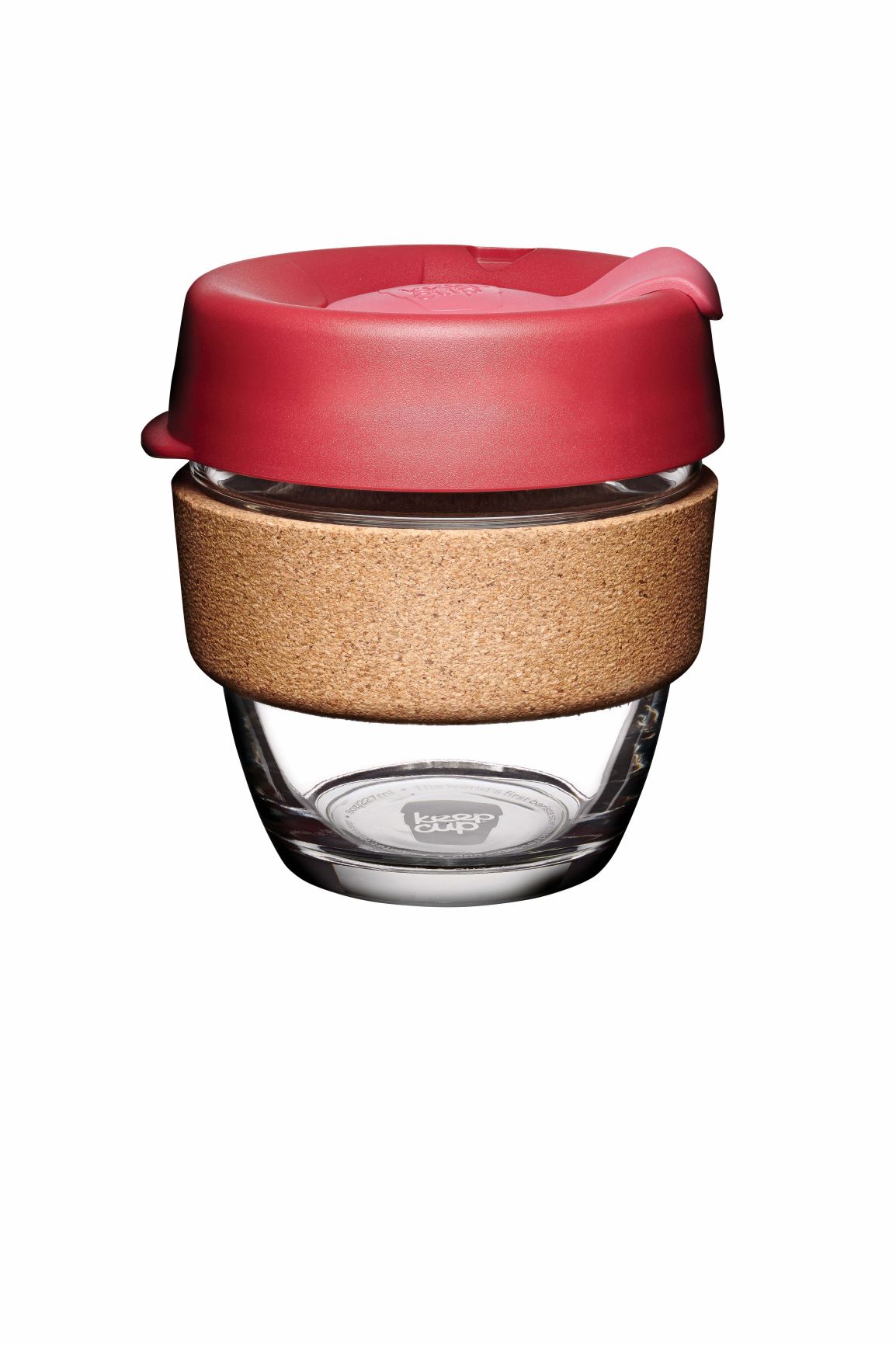 KeepCup Brew Cork Small 8oz Reusable Coffee Cup - Eco-Friendly Travel Mug for Hot & Cold Beverages - Perfect for Office, Commuting, and Outdoor Adventures