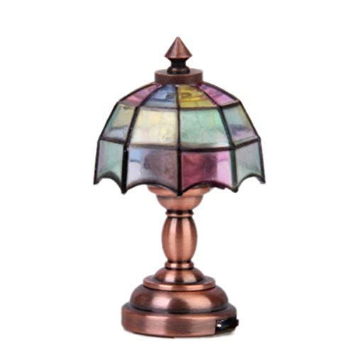 Vintage Mini Desk Lamp - Gold Pink Industrial Light for Home Office Decor