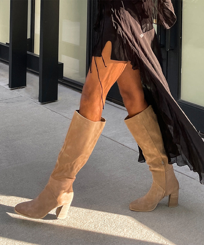 Fynn Boots Women's Truffle Suede Ankle Boots - Stylish & Comfortable for Fall, Winter & Casual Outfits