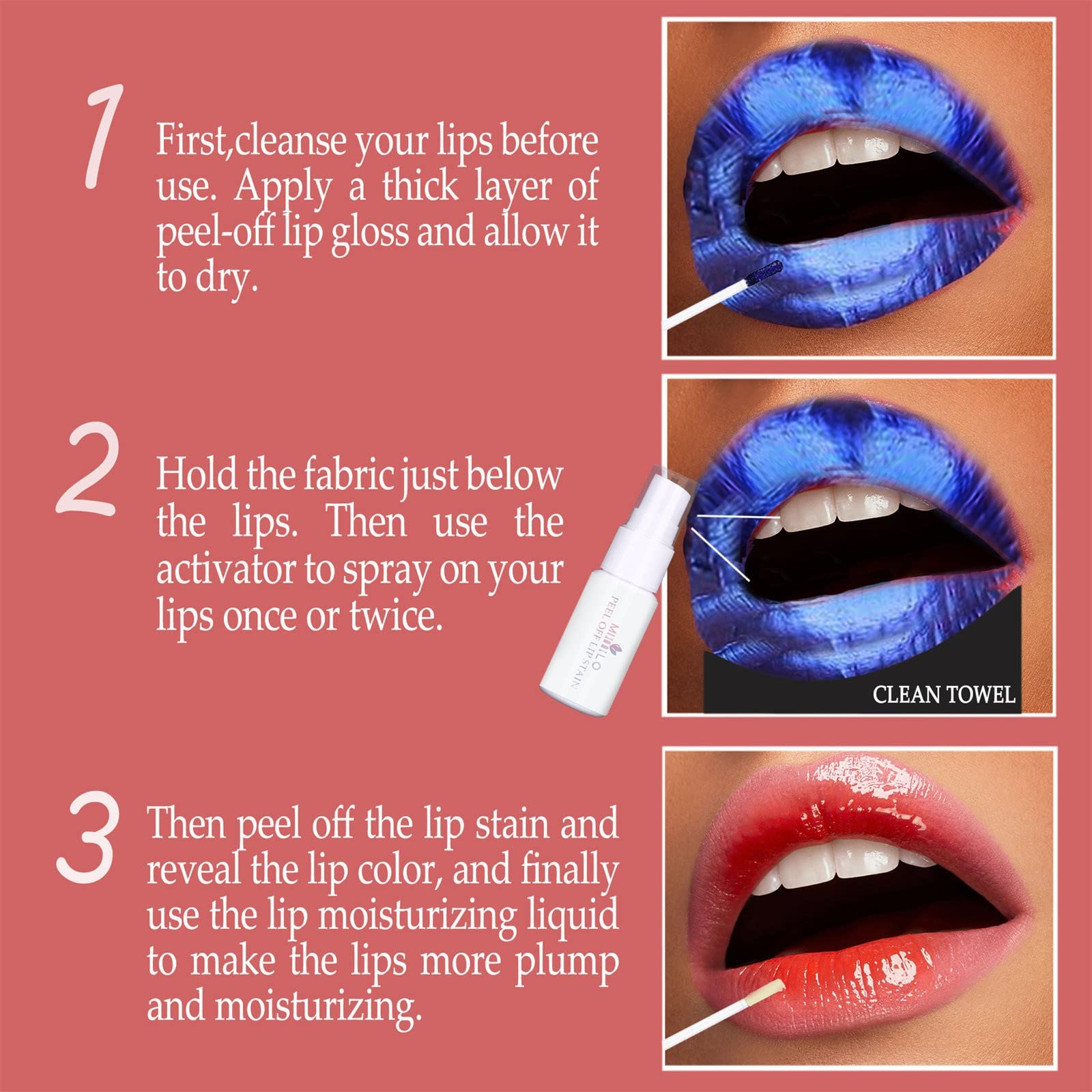 Long-Lasting Matte Lip Stain - Transfer Proof Peel Off Lipstick, Romantic Lip Tint & Lip Gloss, 10ml | Perfect for Date Night, Parties & Everyday Wear