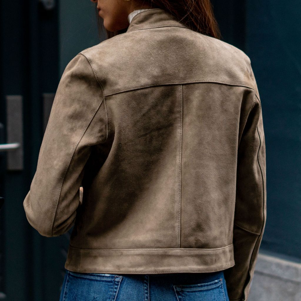 Men's Taupe Racer Jacket - Stylish Motorcycle Biker Jacket for Men | Perfect for Riding, Casual Outfits & Outdoor Adventures