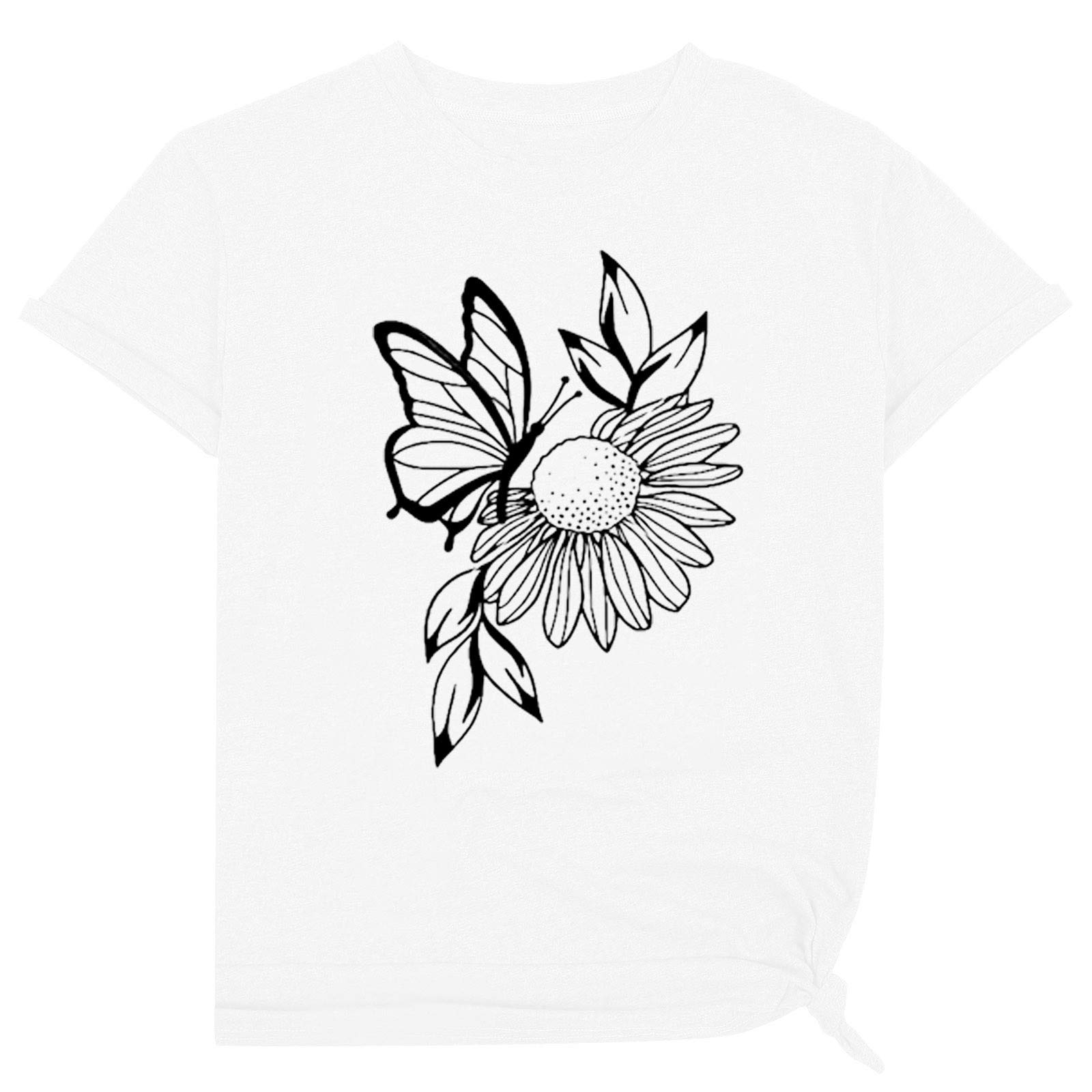 Women's Casual Letter Print Round Neck Short Sleeve T-Shirt - Soft Cotton Tee for Everyday Wear, Street Style & Summer Outfits