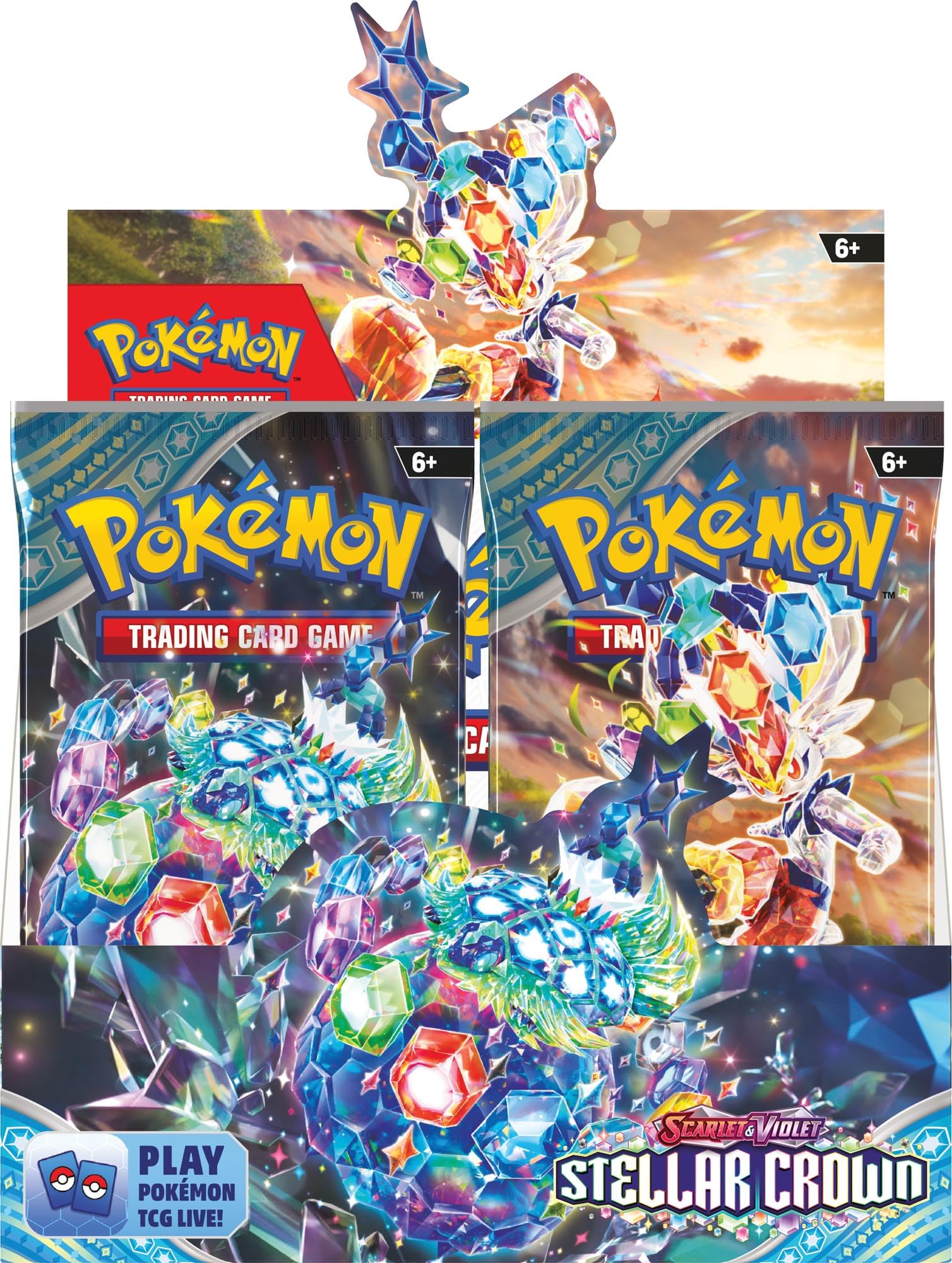 Pokemon TCG: Scarlet & Violet Stellar Crown Booster Box - 36 Packs for Collectors & Players | Perfect for Tournaments & Gifts