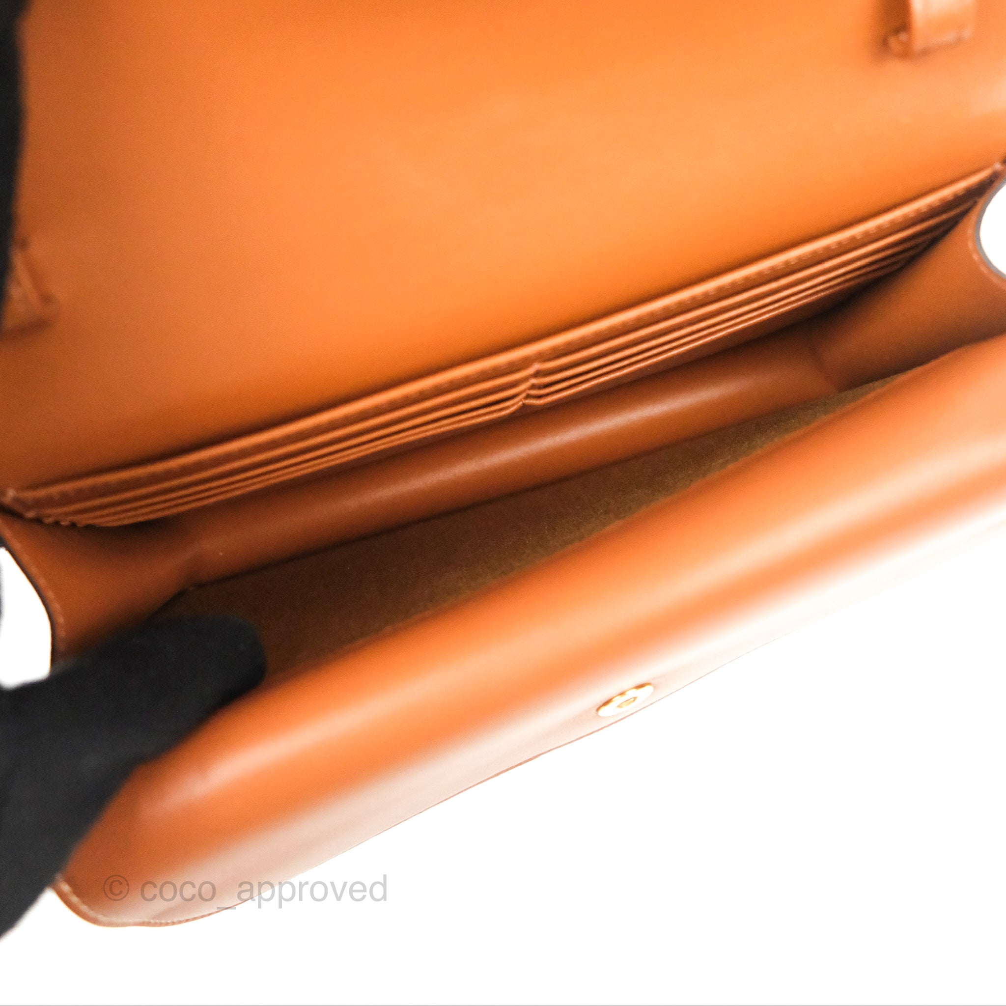 Celine Triomphe Canvas Wallet On Strap - Tan Lambskin Crossbody Bag for Women | Perfect for Everyday Use, Travel & Special Occasions