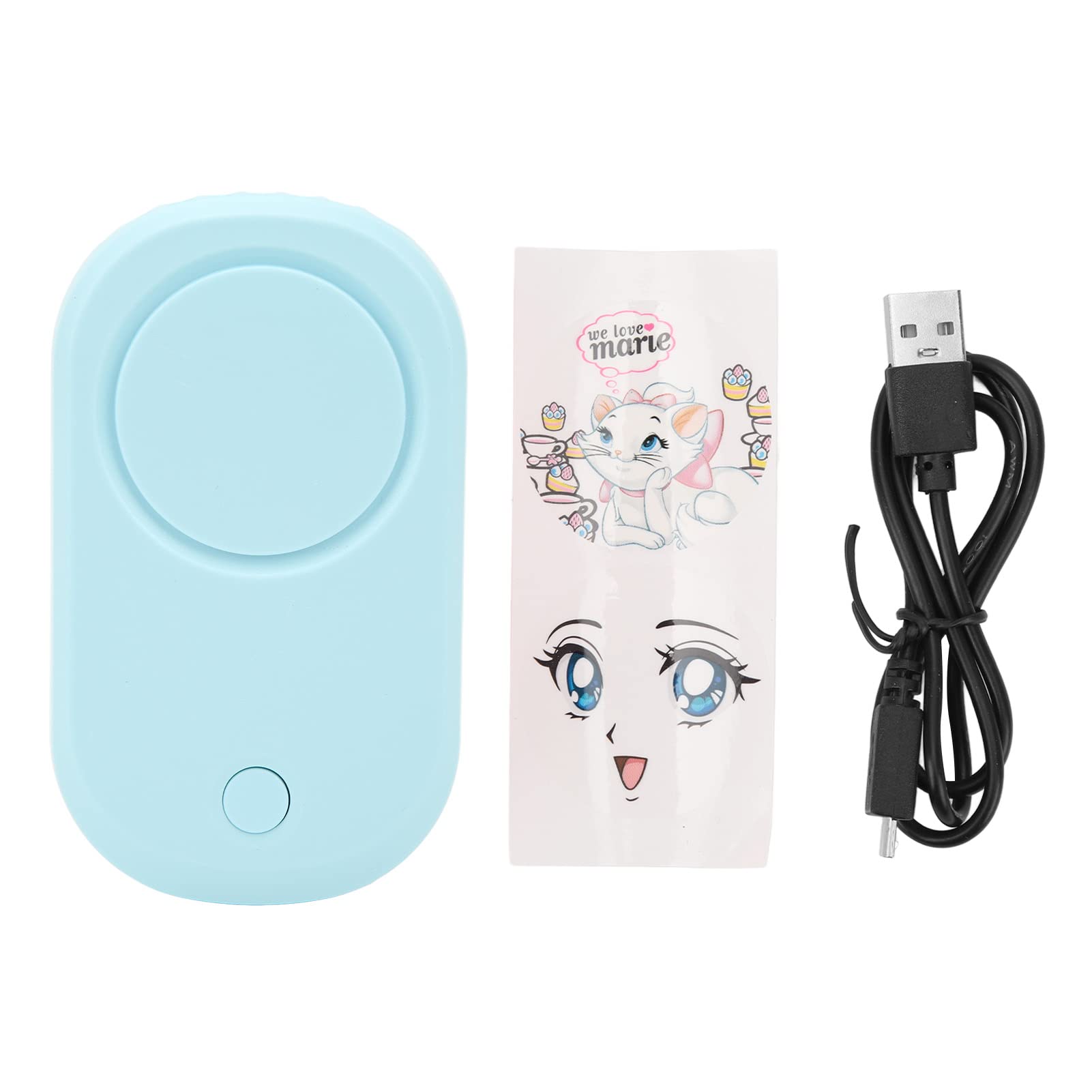 EXCLUZO USB Eyelash Fan Dryer - Portable Low Noise 5V 1A Mini Fan for Eyelash Extension Glue Drying - Fast Cooling & Quick Setting (Blue) - Perfect for Lash Artists, Salons & Home Use