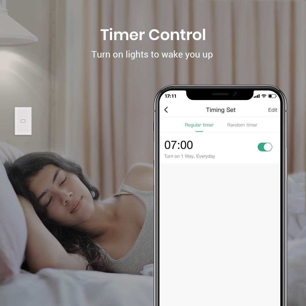 BroadLink Smart Light Switch - No Neutral Wire Required, Single Pole, 2-Gang Touch Timer Switch with App & Voice Control - Works with Alexa, Google Assistant, IFTTT, Siri Shortcuts (Hub Included) - Perfect for Smart Home Automation & Modern Living Rooms