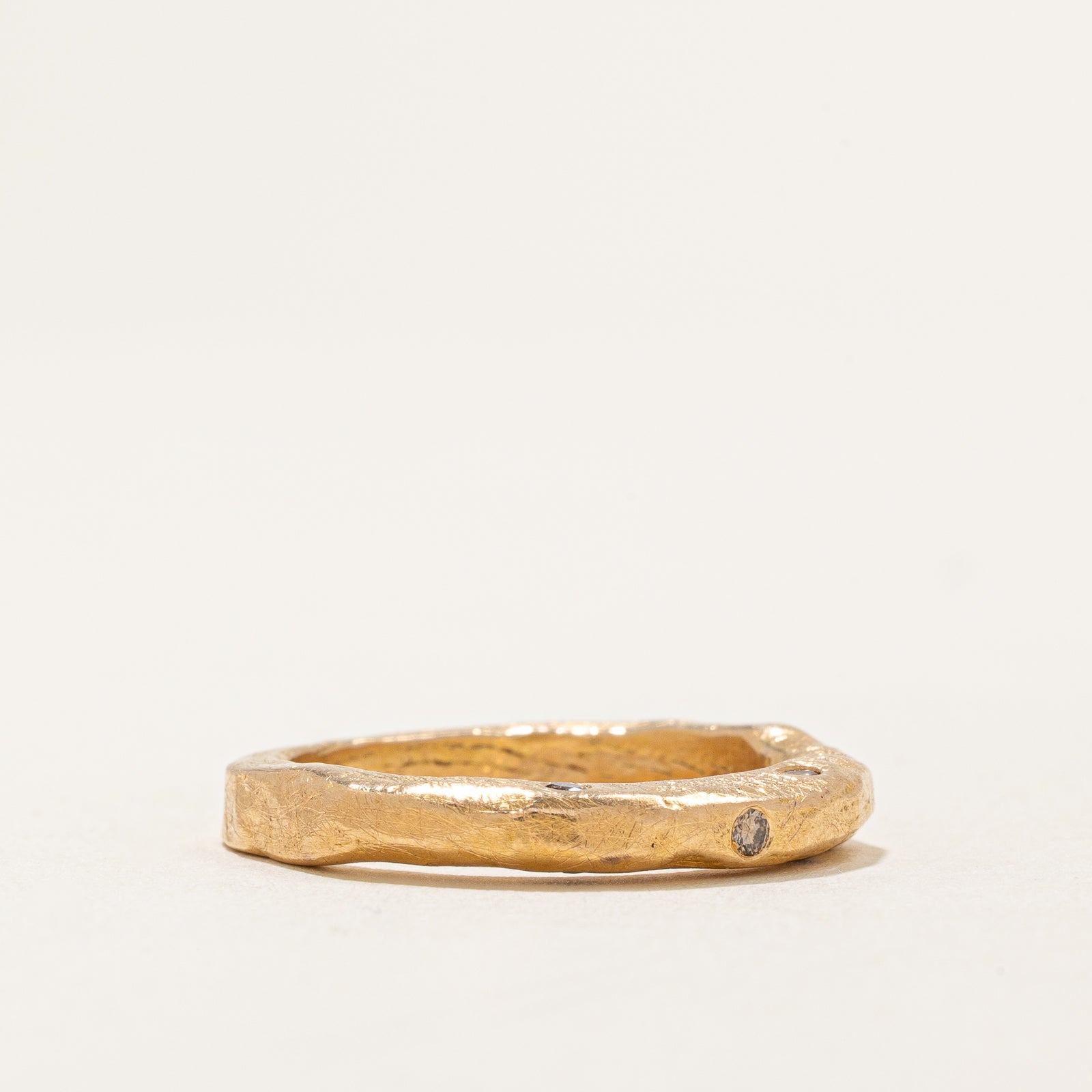 0.05ctw Scattered Diamond Abstract Ring - Size 6.5 - Elegant Stackable Ring for Women, Perfect for Everyday Wear, Date Nights & Special Occasions