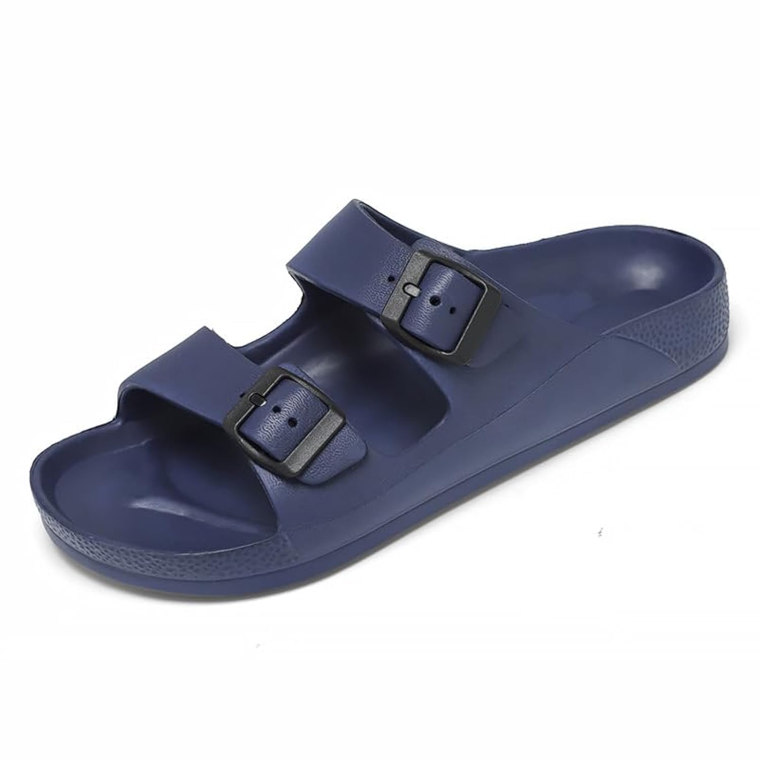Unisex Lightweight Waterproof Comfortable EVA Slides - Adjustable Double Buckle Flat Sandals for Men & Women | Perfect for Beach, Pool, Travel & Casual Wear