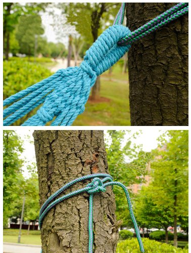ArkHenry Outdoor Camping Single Hammock with Spreader Bar & Pillow - Portable Lightweight for Backpacking, Hiking, Beach & Garden Relaxation
