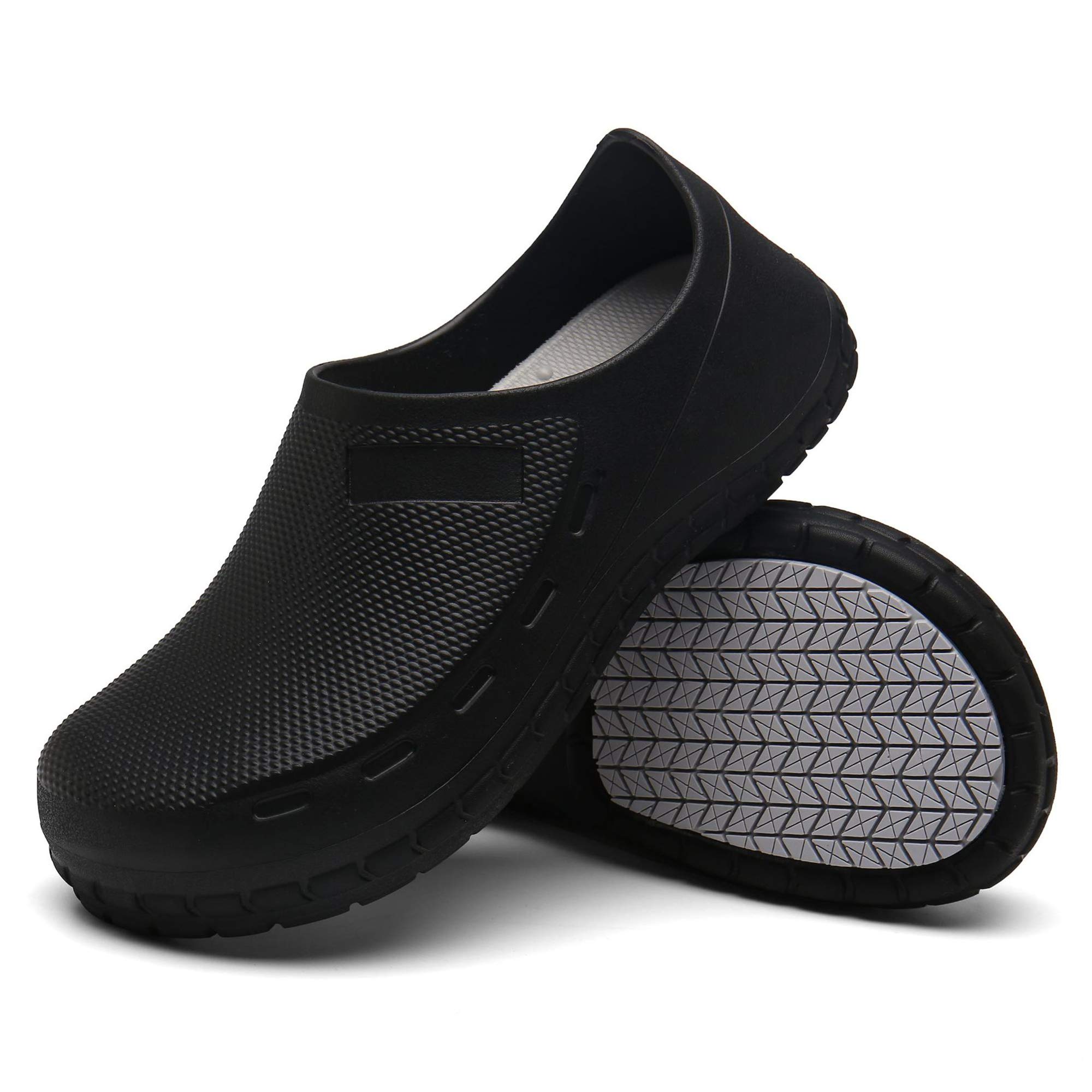 FFYLEN Non-Slip Oil Resistant Waterproof Chef Shoes for Men & Women - Comfortable Safety Work Shoes for Kitchen, Nursing, Gardening | Indoor & Outdoor Use for Office, Seaside & Professional Cooking