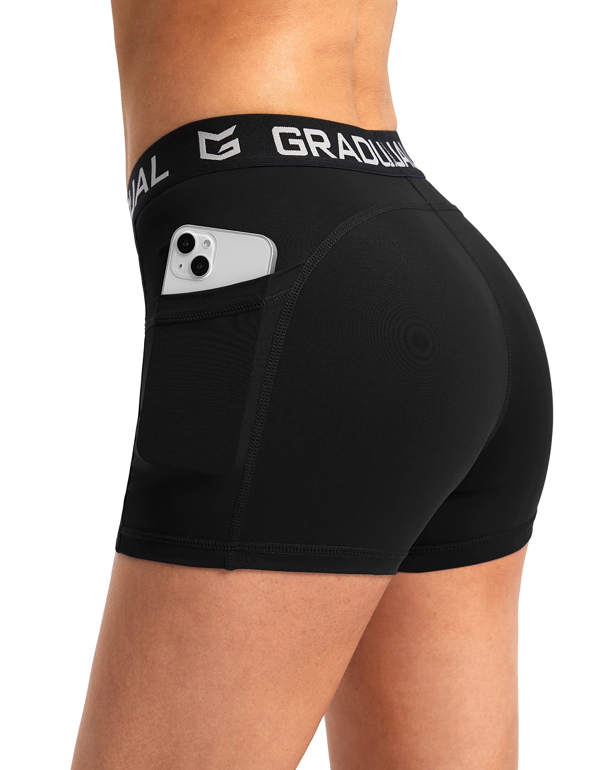 Women's Spandex Compression Volleyball Shorts - 3